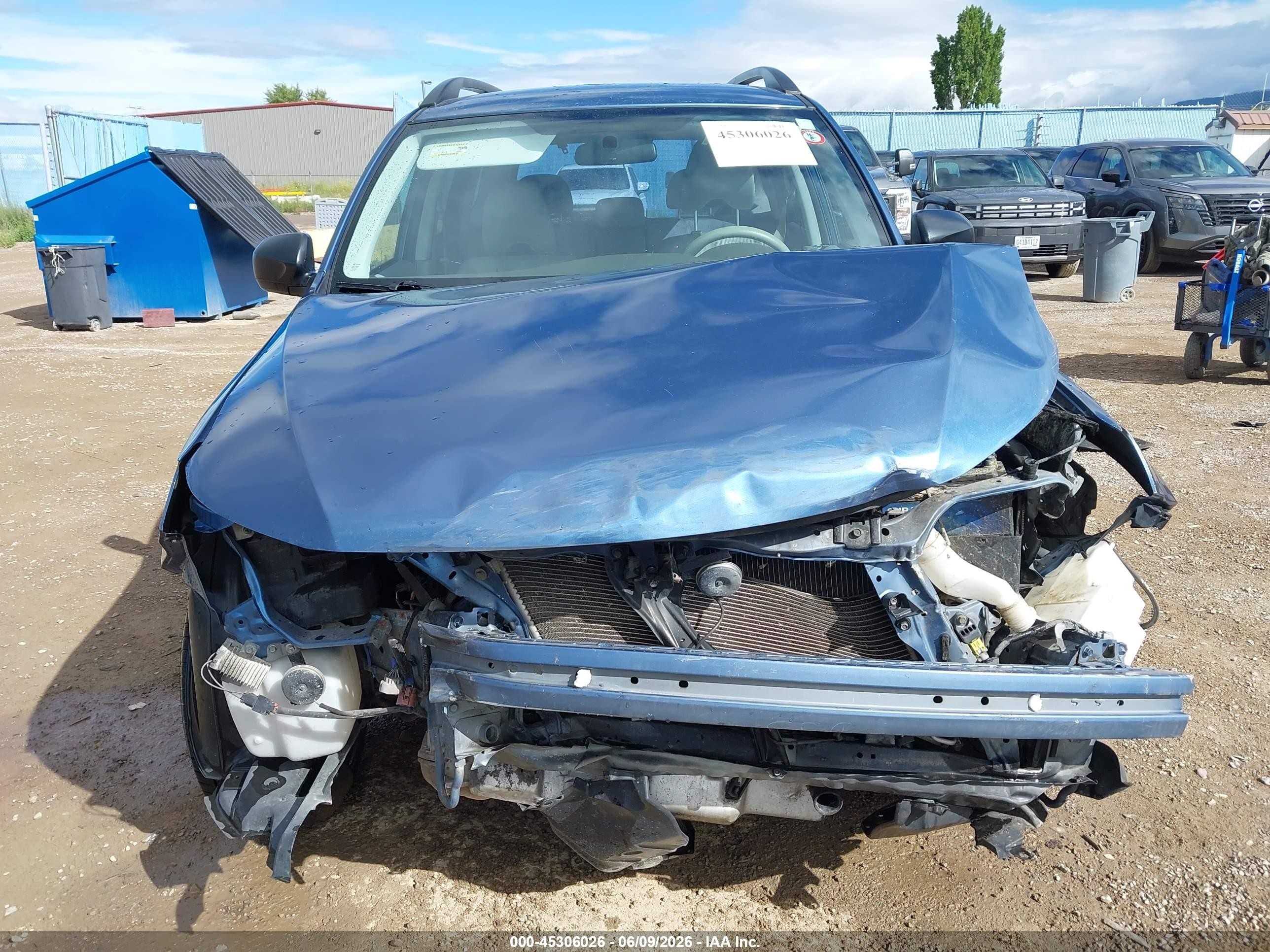 2010 Subaru Forester 2.5x Blue vin: JF2SH6BC4AH916678