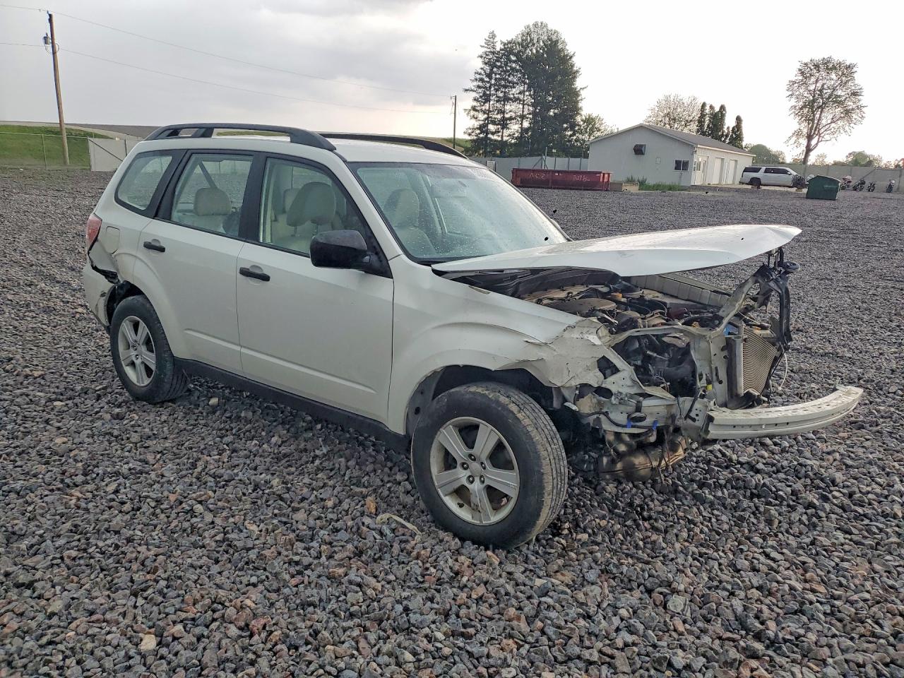2010 Subaru Forester Xs White vin: JF2SH6BC5AH909562