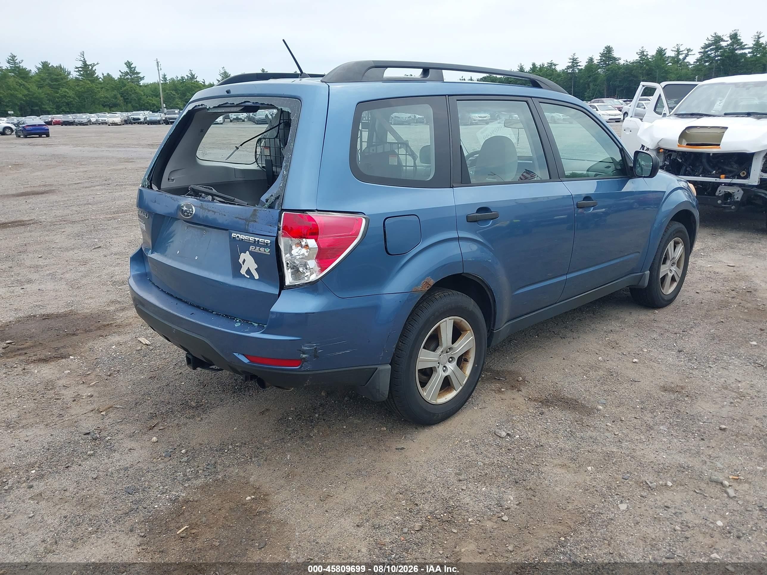 2010 Subaru Forester 2.5x Синий vin: JF2SH6BC5AH909898