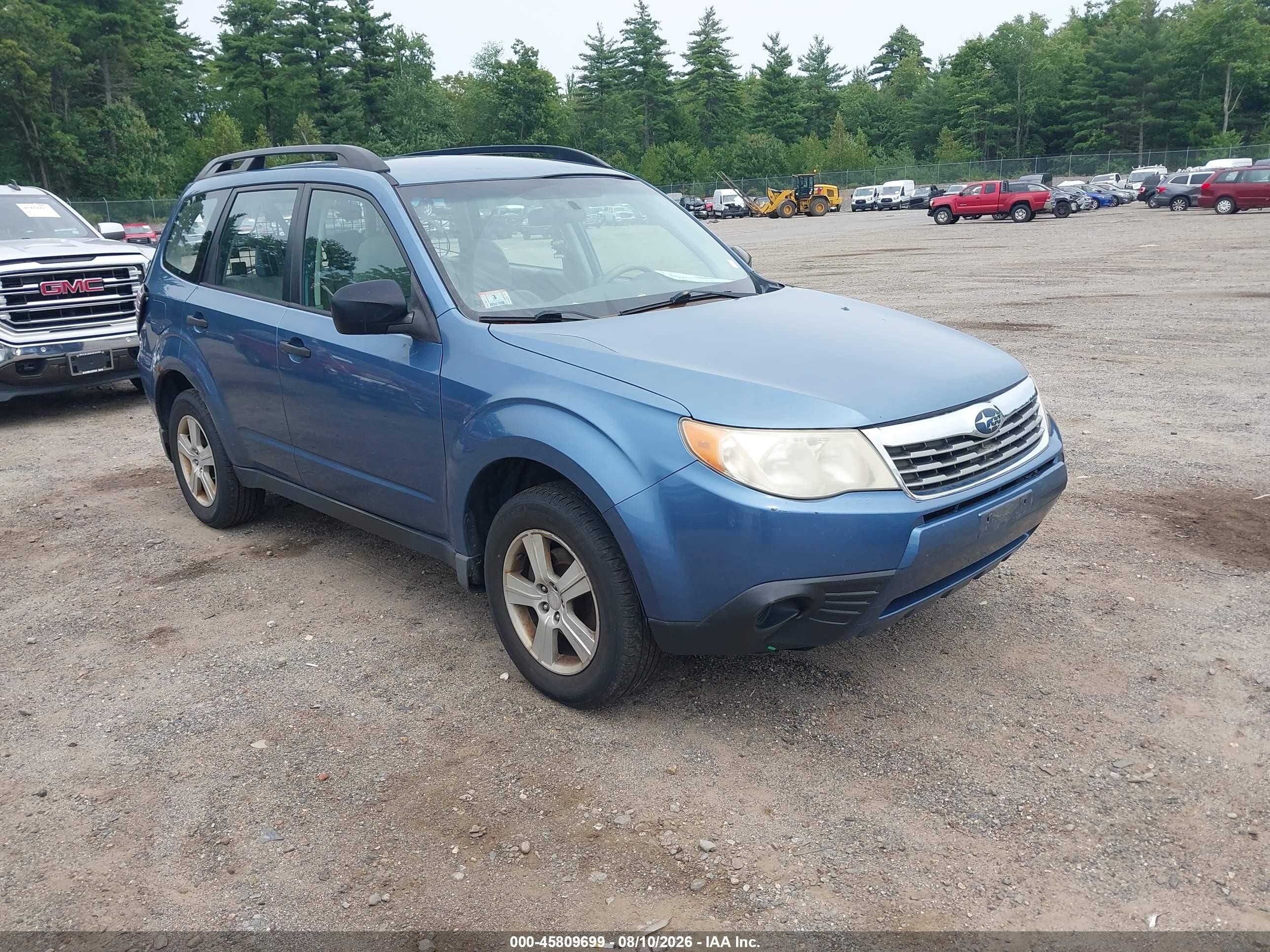 2010 Subaru Forester 2.5x Синий vin: JF2SH6BC5AH909898
