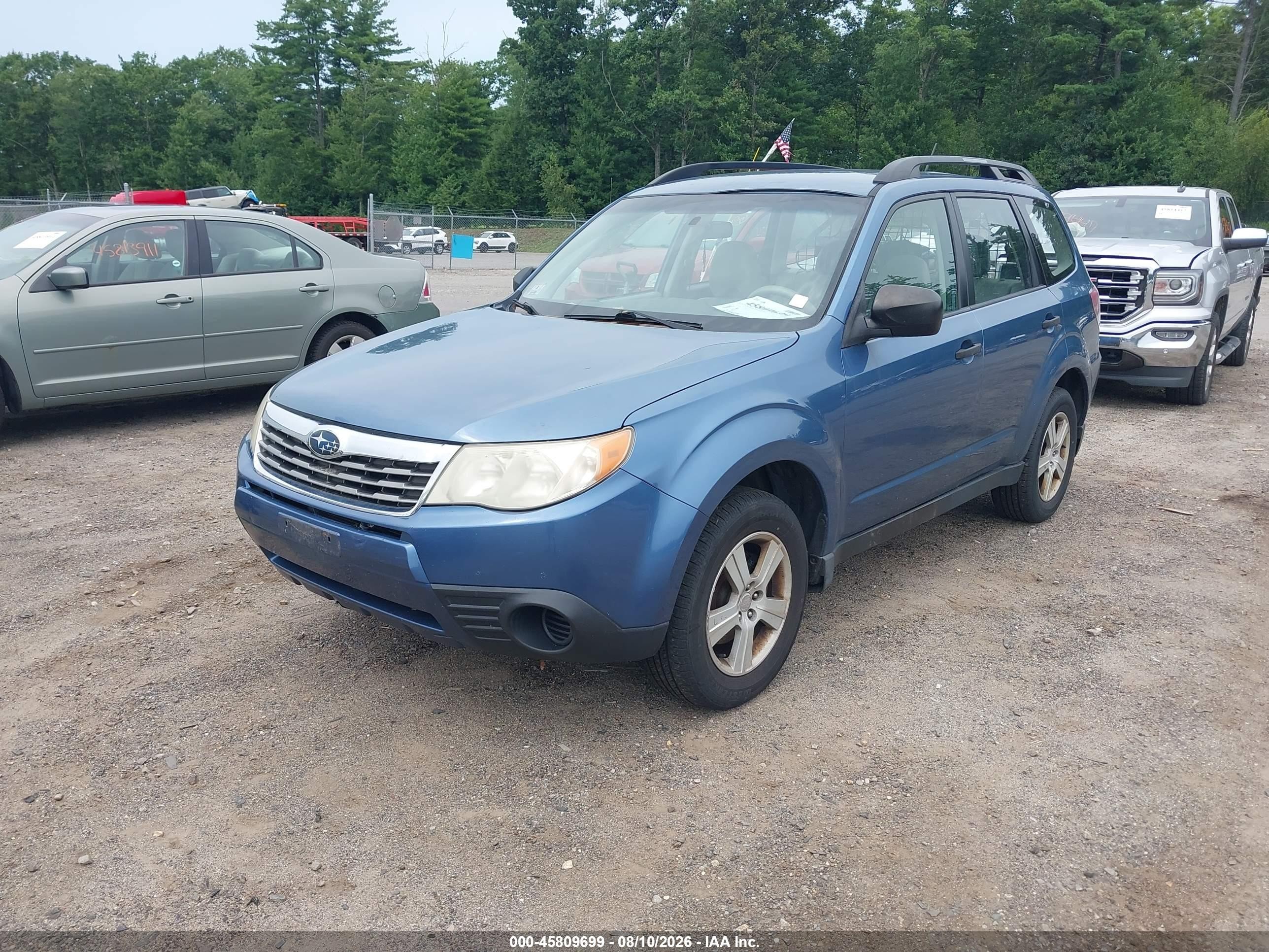 2010 Subaru Forester 2.5x Синий vin: JF2SH6BC5AH909898