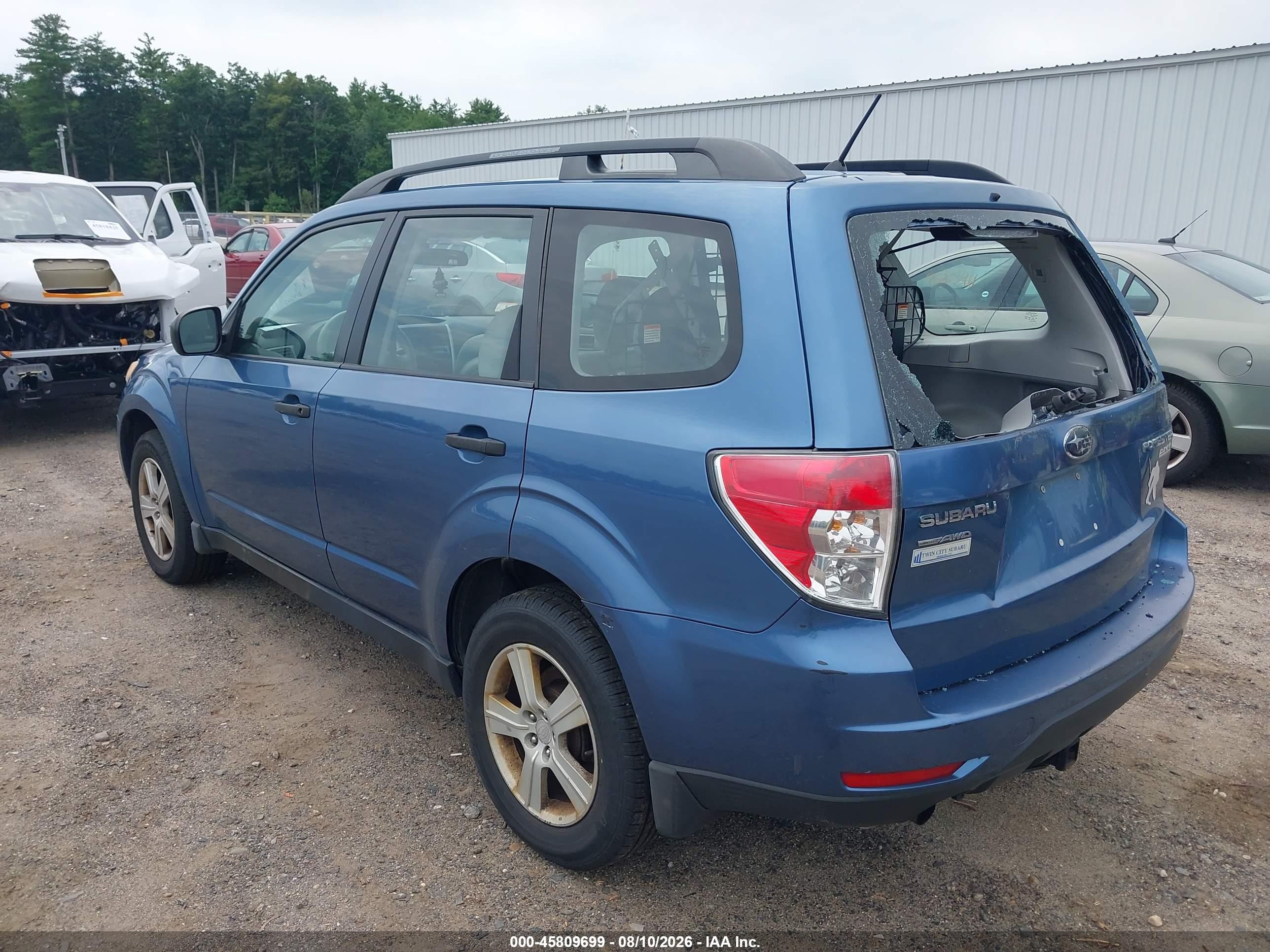 2010 Subaru Forester 2.5x Синий vin: JF2SH6BC5AH909898
