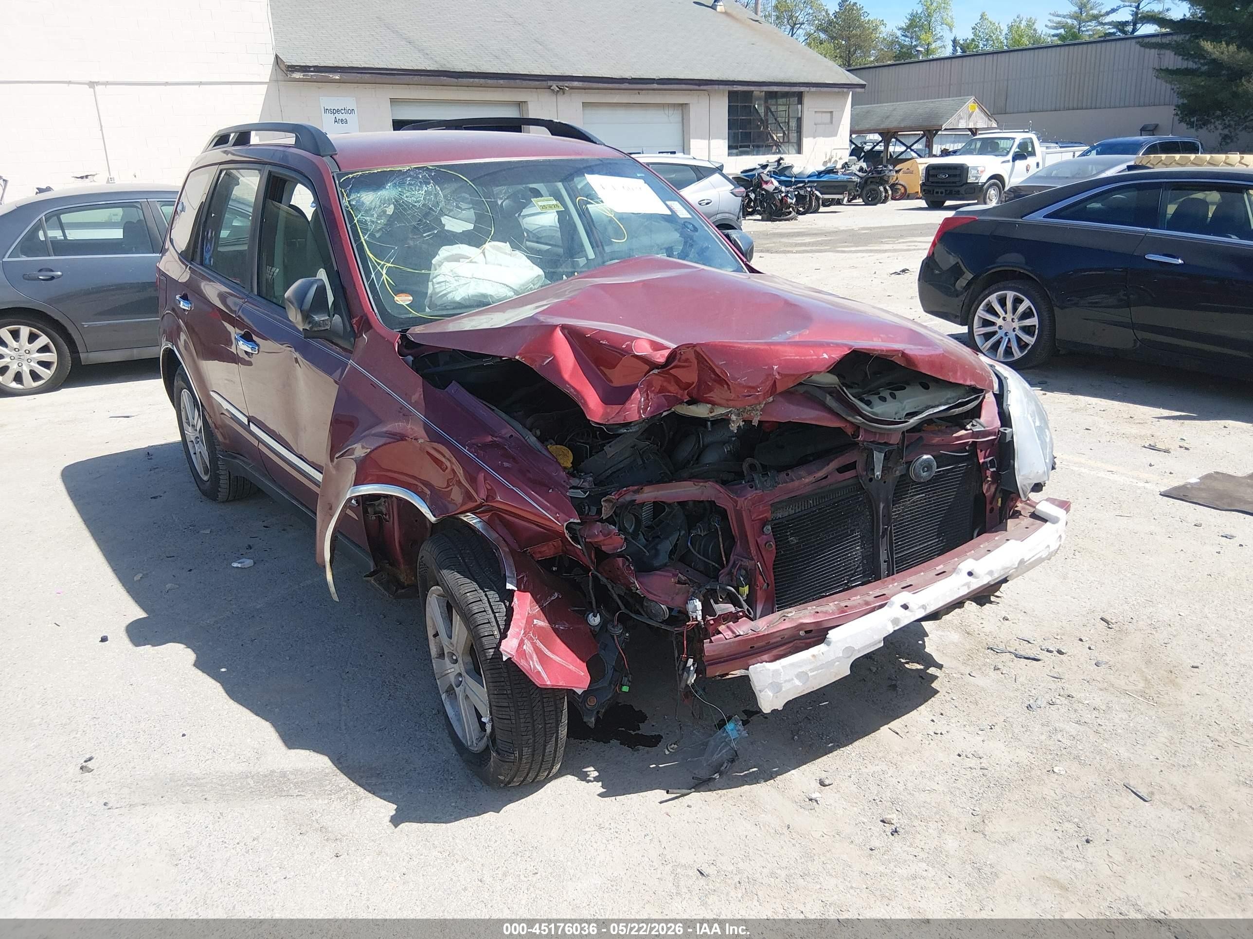 2010 Subaru Forester Xs Red vin: JF2SH6BC6AH785558