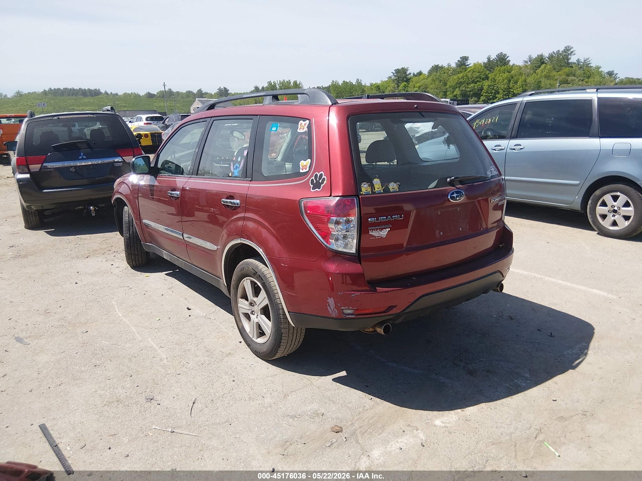 2010 Subaru Forester Xs Red vin: JF2SH6BC6AH785558