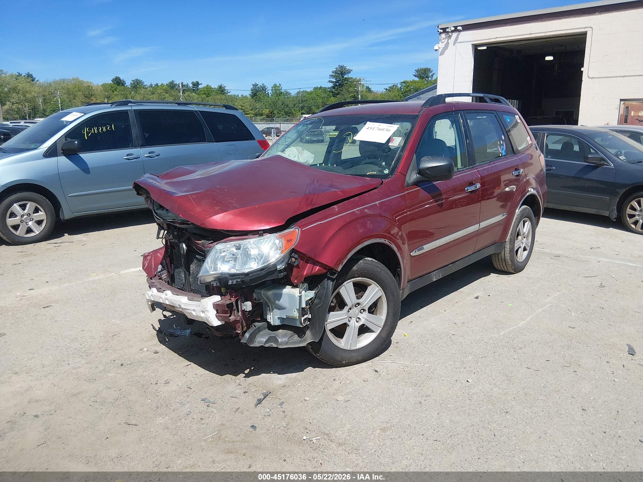 2010 Subaru Forester Xs Red vin: JF2SH6BC6AH785558