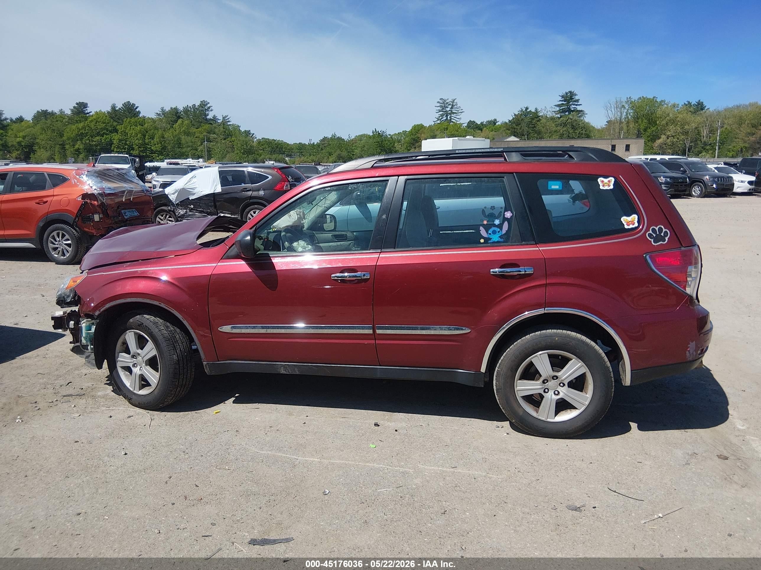 2010 Subaru Forester Xs Red vin: JF2SH6BC6AH785558