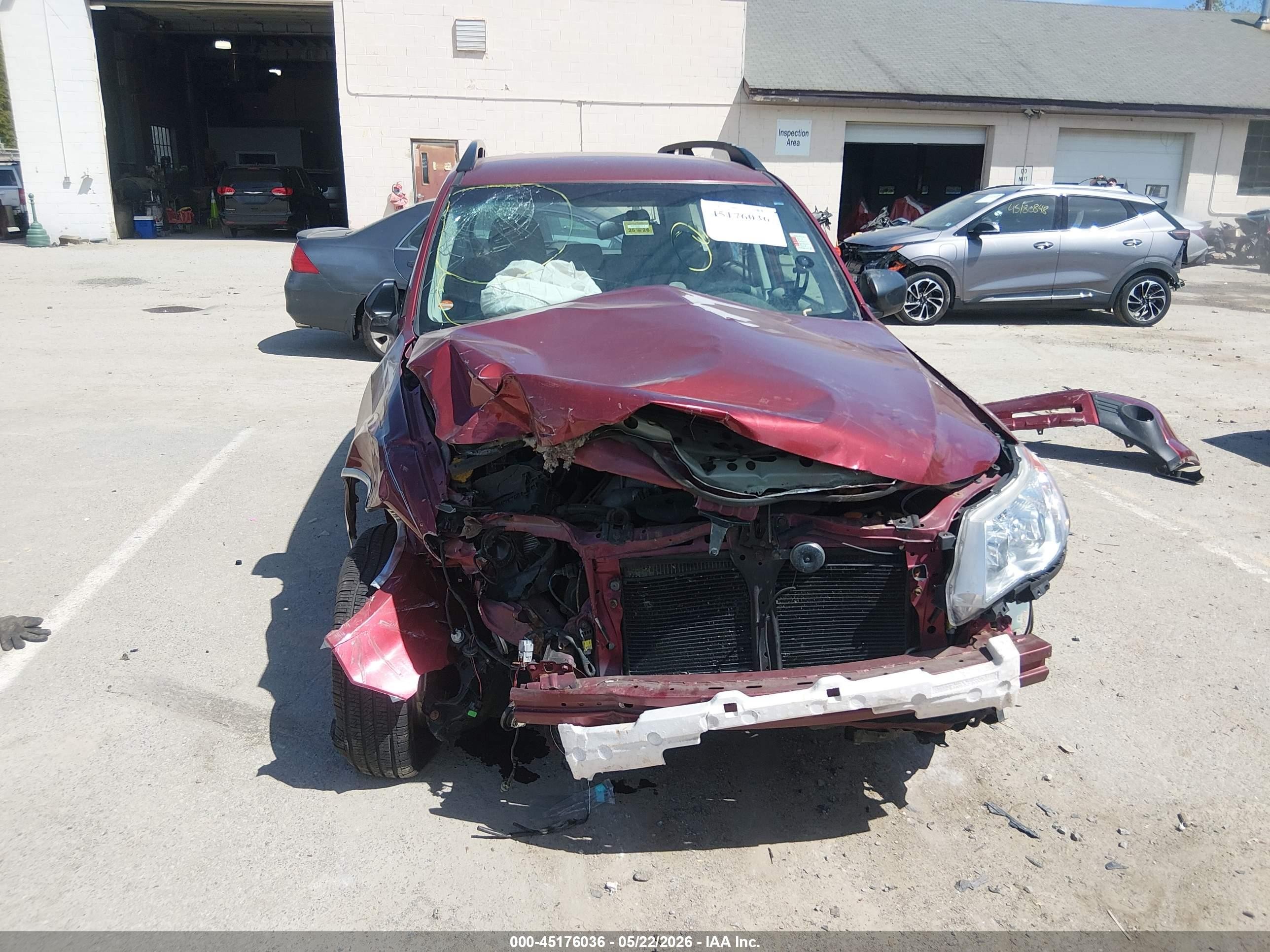 2010 Subaru Forester Xs Red vin: JF2SH6BC6AH785558