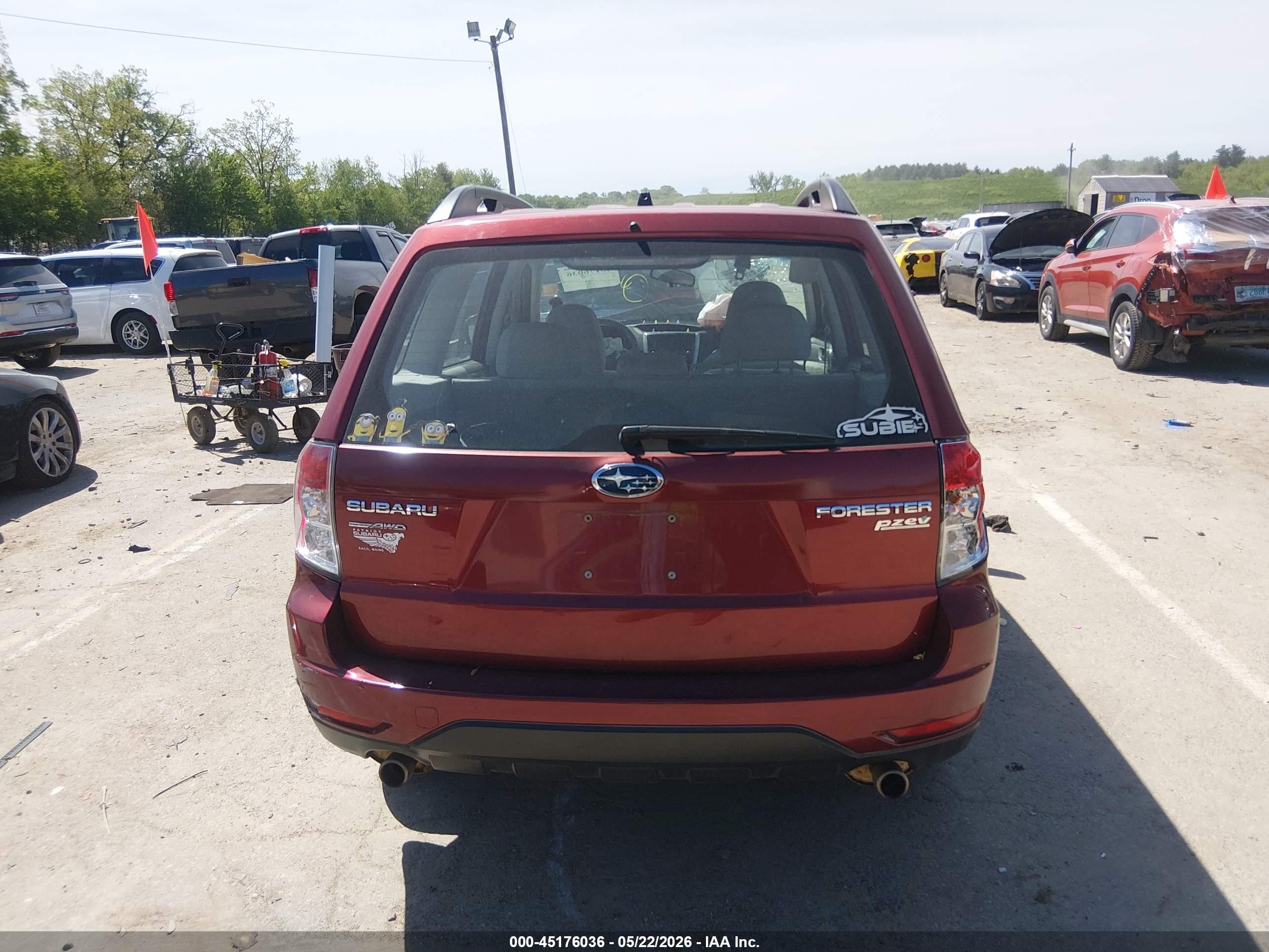 2010 Subaru Forester Xs Red vin: JF2SH6BC6AH785558