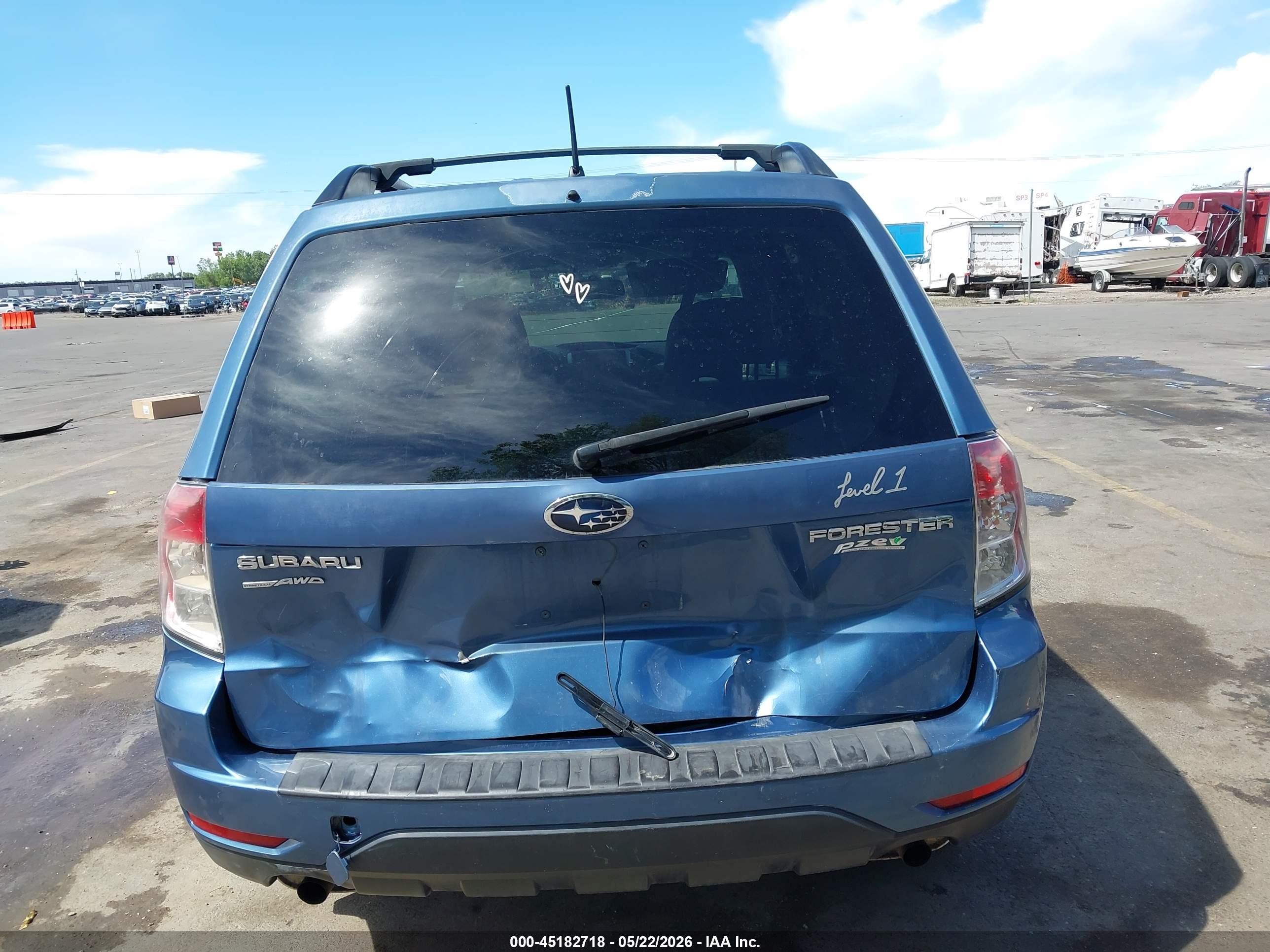 2010 Subaru Forester 2.5x Blue vin: JF2SH6BC6AH912566