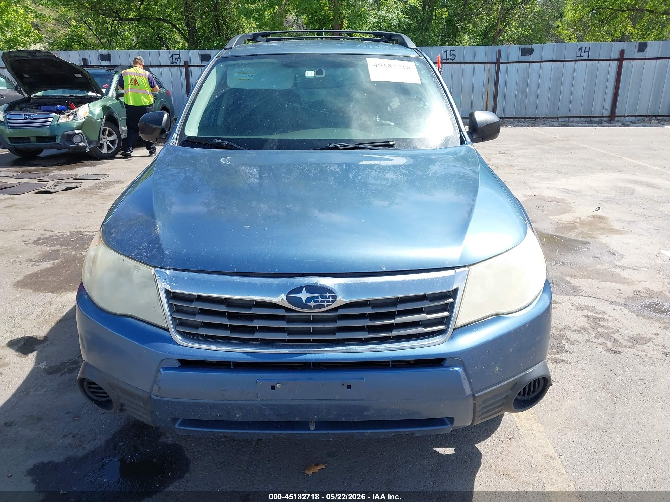 2010 Subaru Forester 2.5x Blue vin: JF2SH6BC6AH912566