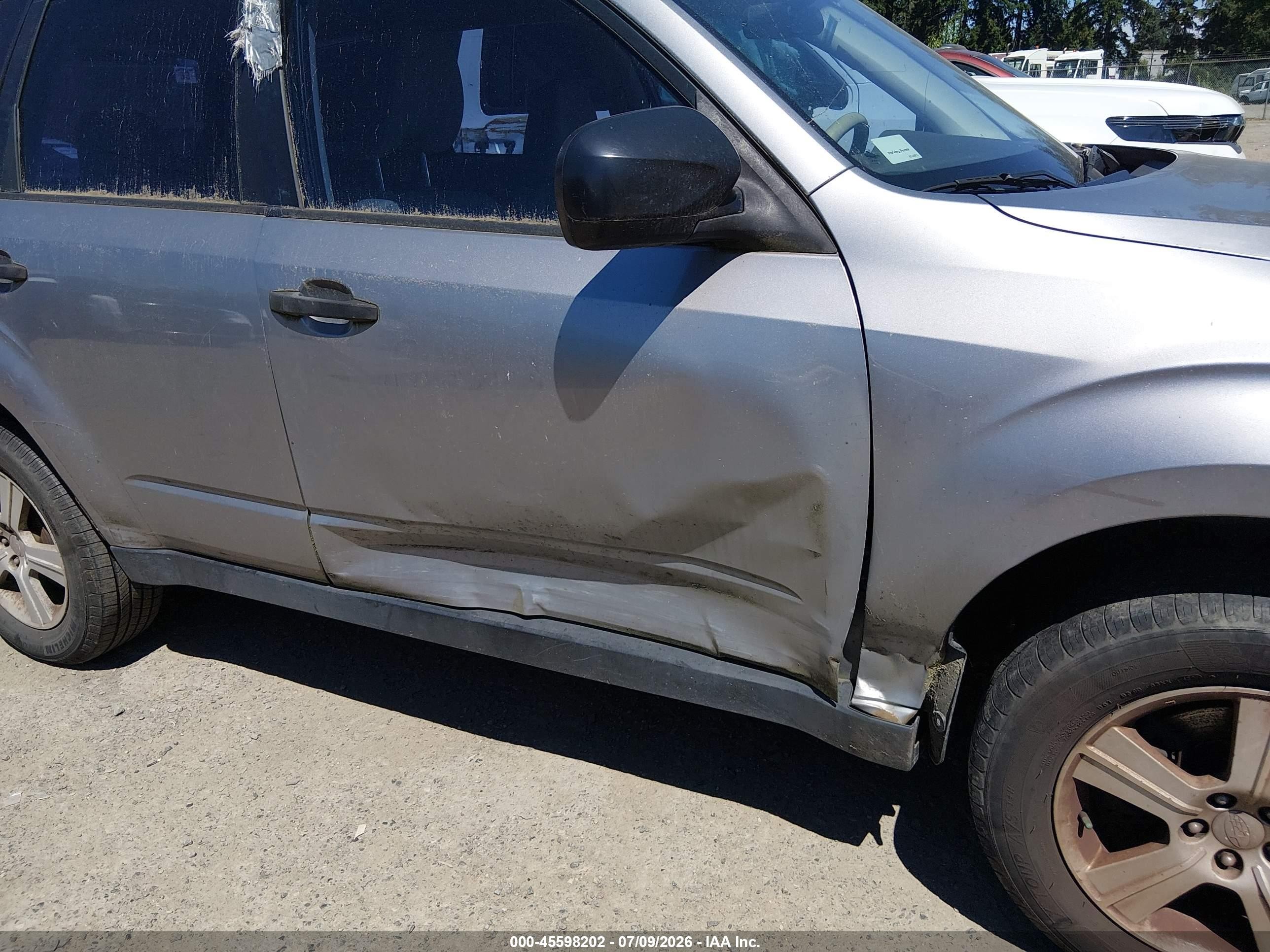 2010 Subaru Forester 2.5x Silver vin: JF2SH6BC7AH905450