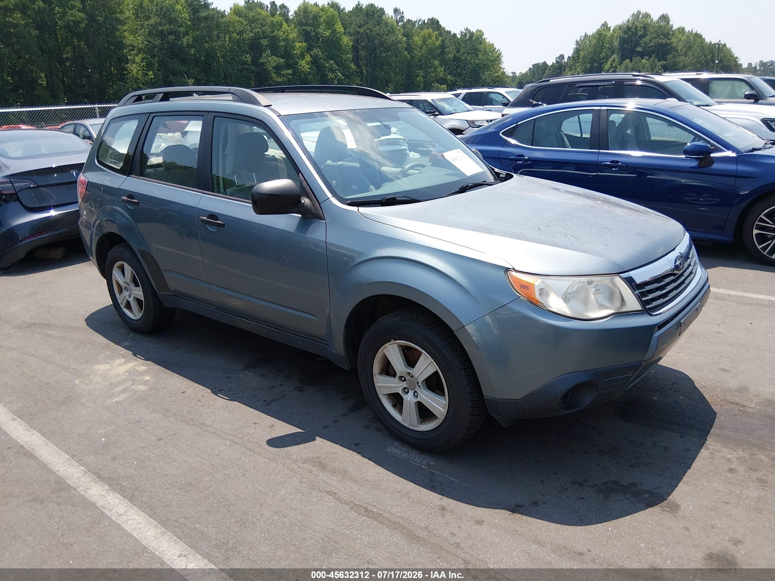 2010 Subaru Forester 2.5x Green vin: JF2SH6BC7AH910986