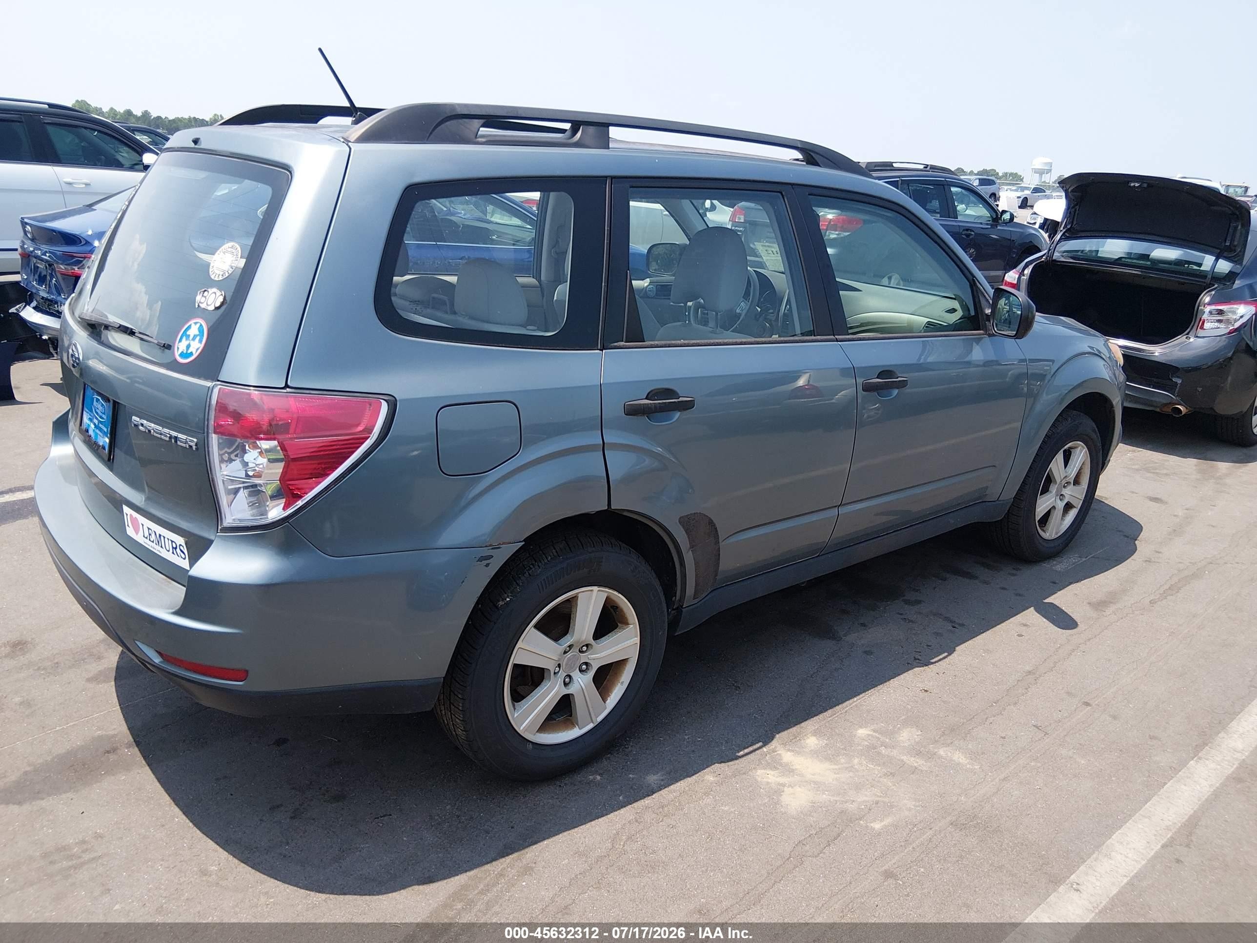 2010 Subaru Forester 2.5x Green vin: JF2SH6BC7AH910986