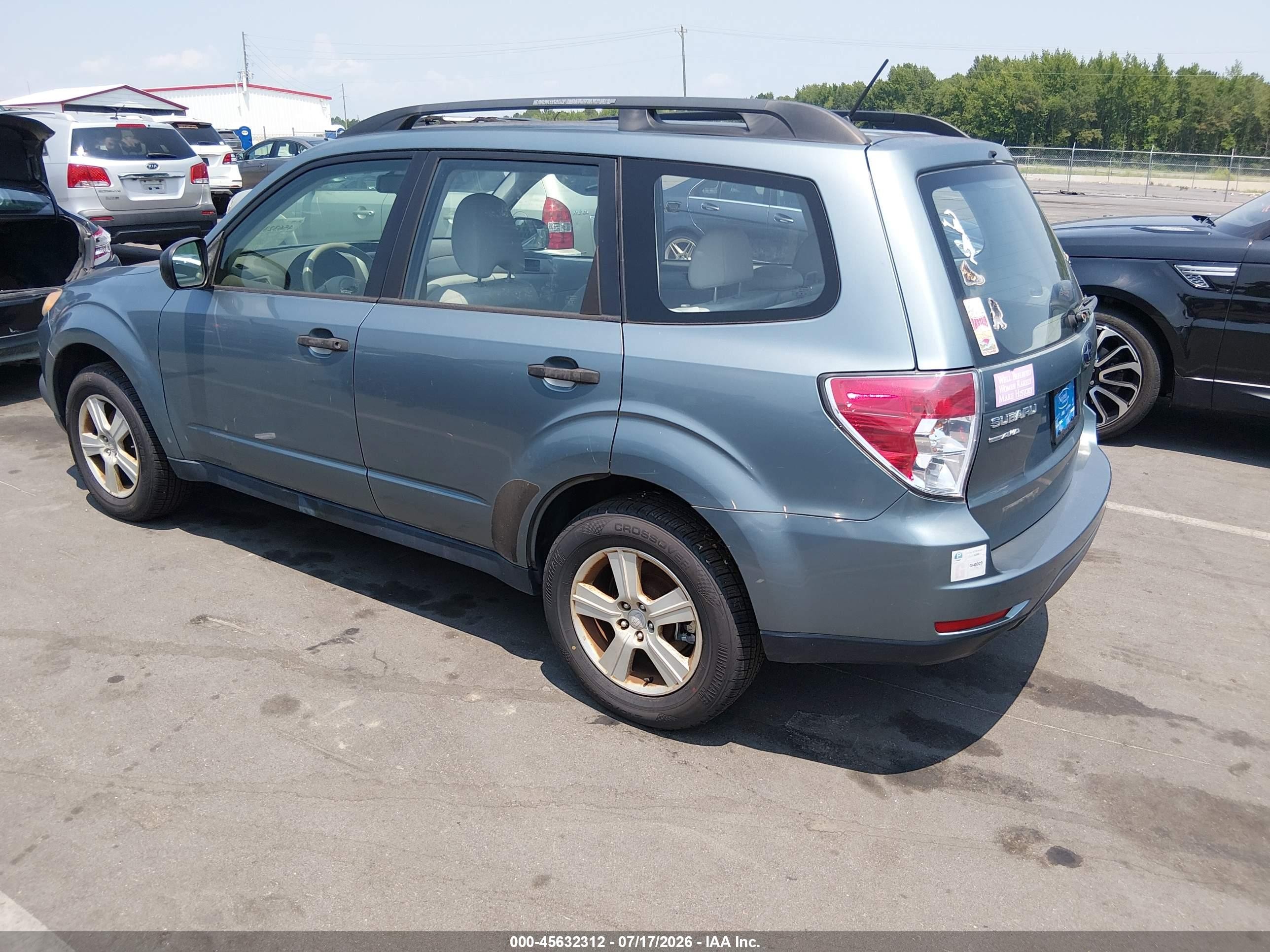 2010 Subaru Forester 2.5x Green vin: JF2SH6BC7AH910986