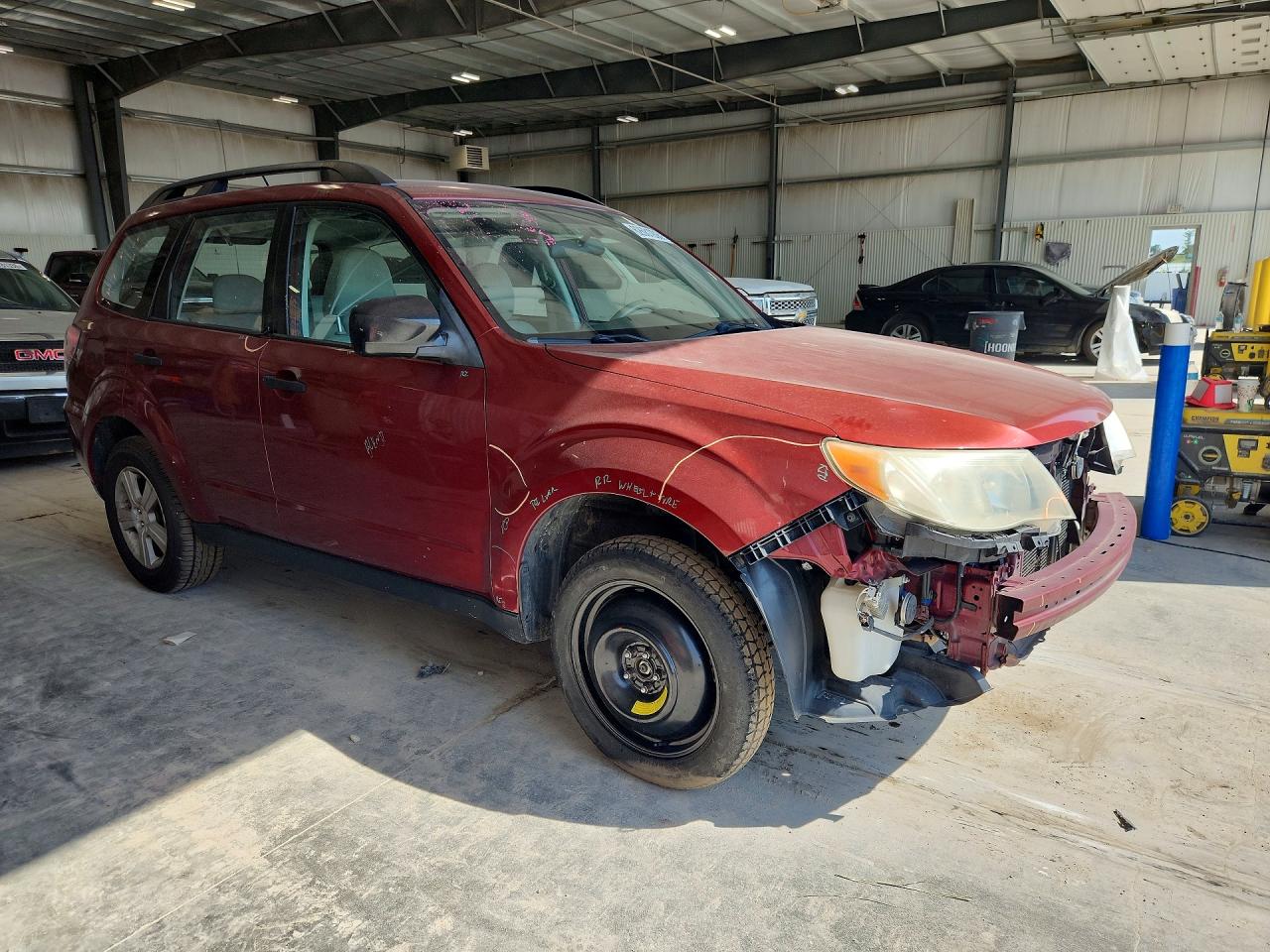 2010 Subaru Forester Xs Burgundy vin: JF2SH6BC8AH782273