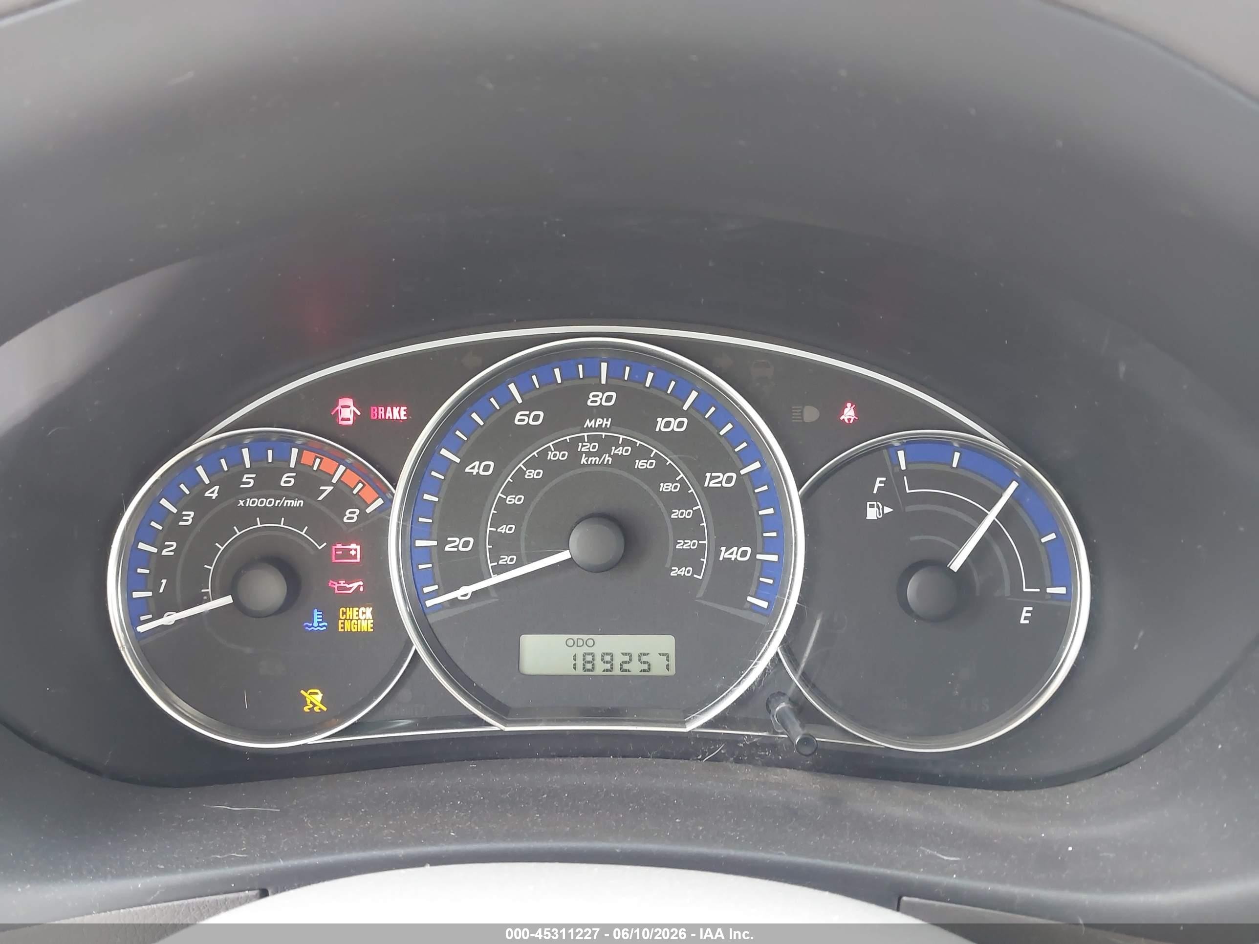 2010 Subaru Forester 2.5x Blue vin: JF2SH6BC9AG767478