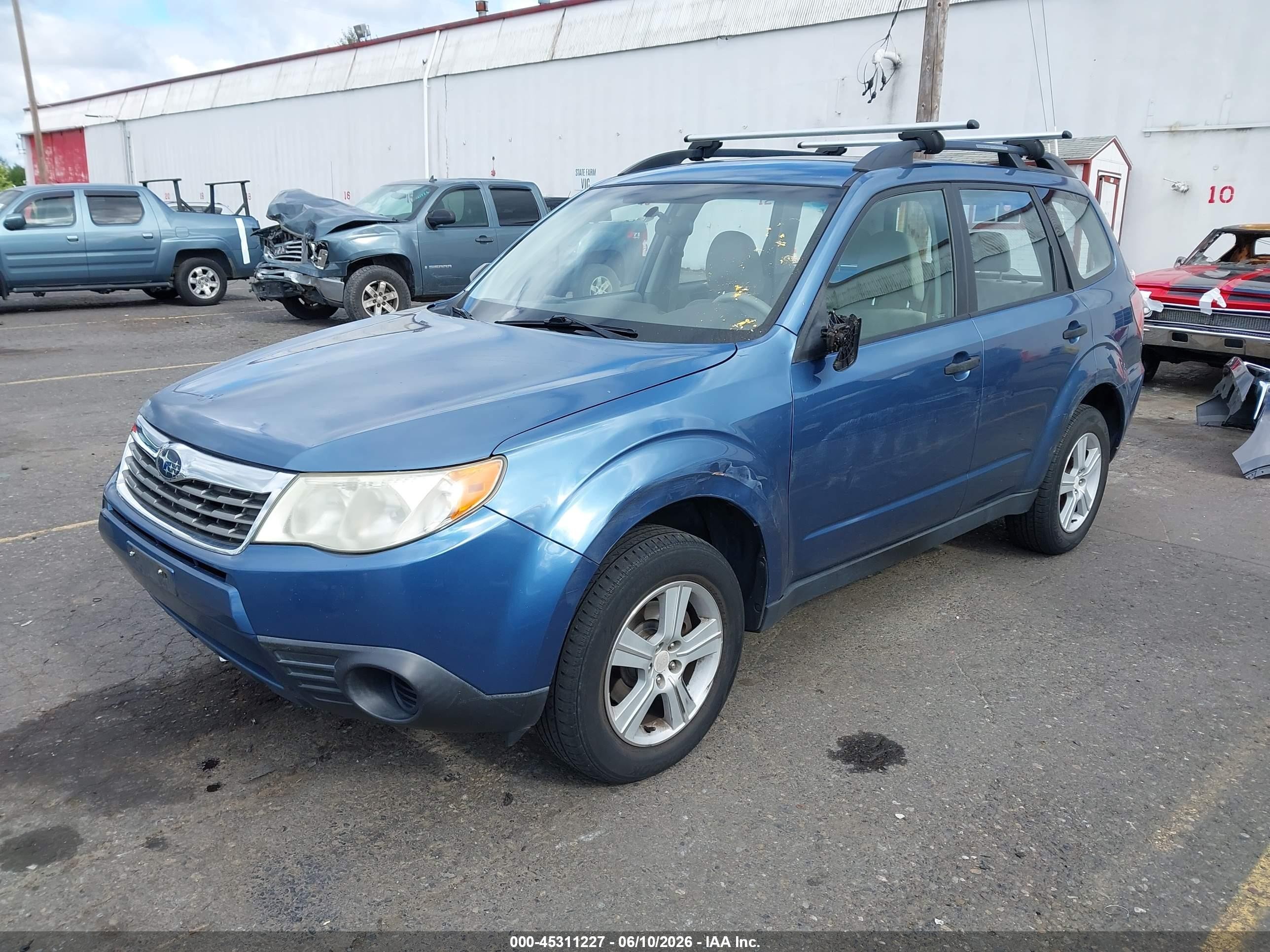 2010 Subaru Forester 2.5x Blue vin: JF2SH6BC9AG767478