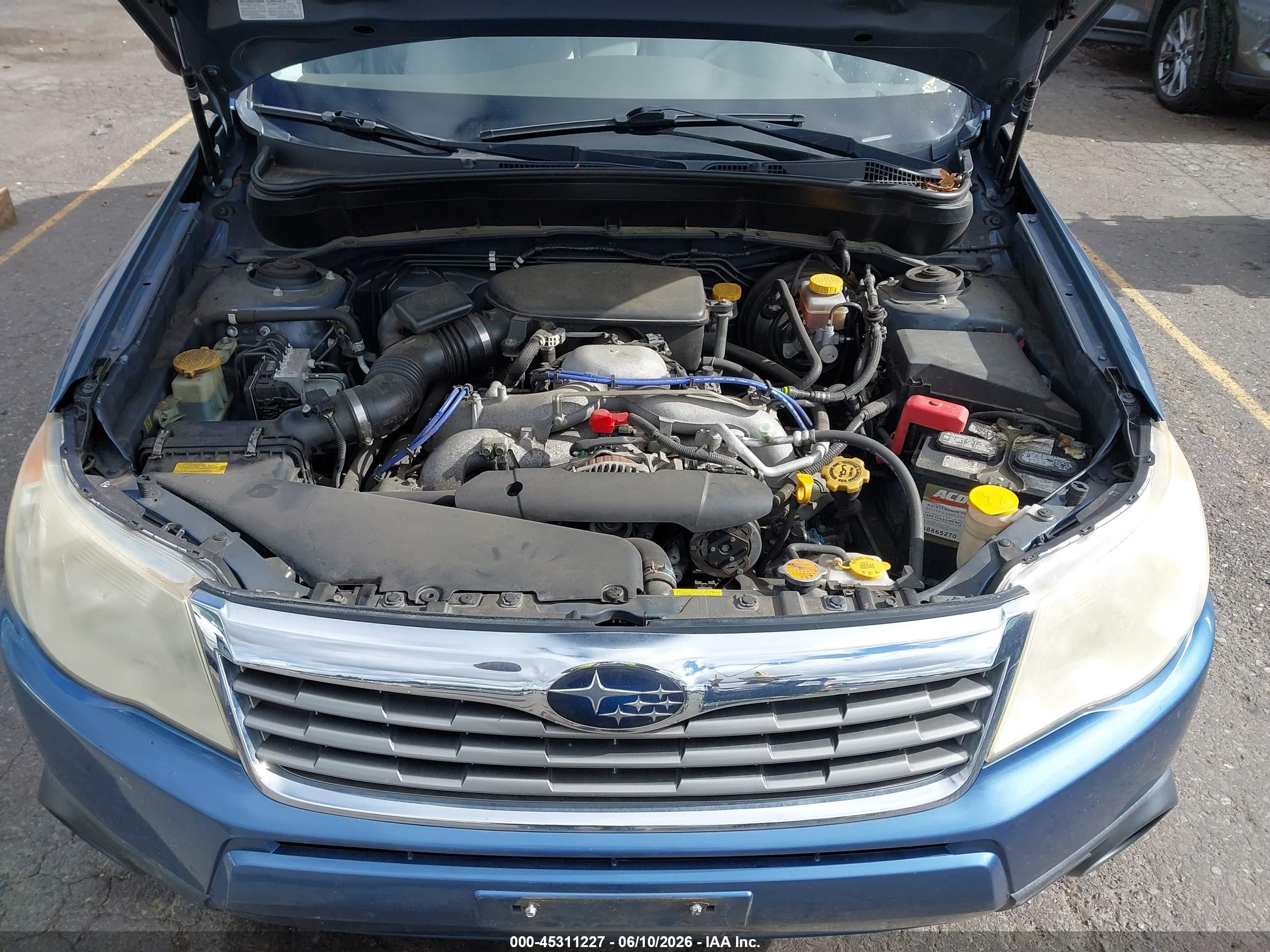 2010 Subaru Forester 2.5x Blue vin: JF2SH6BC9AG767478