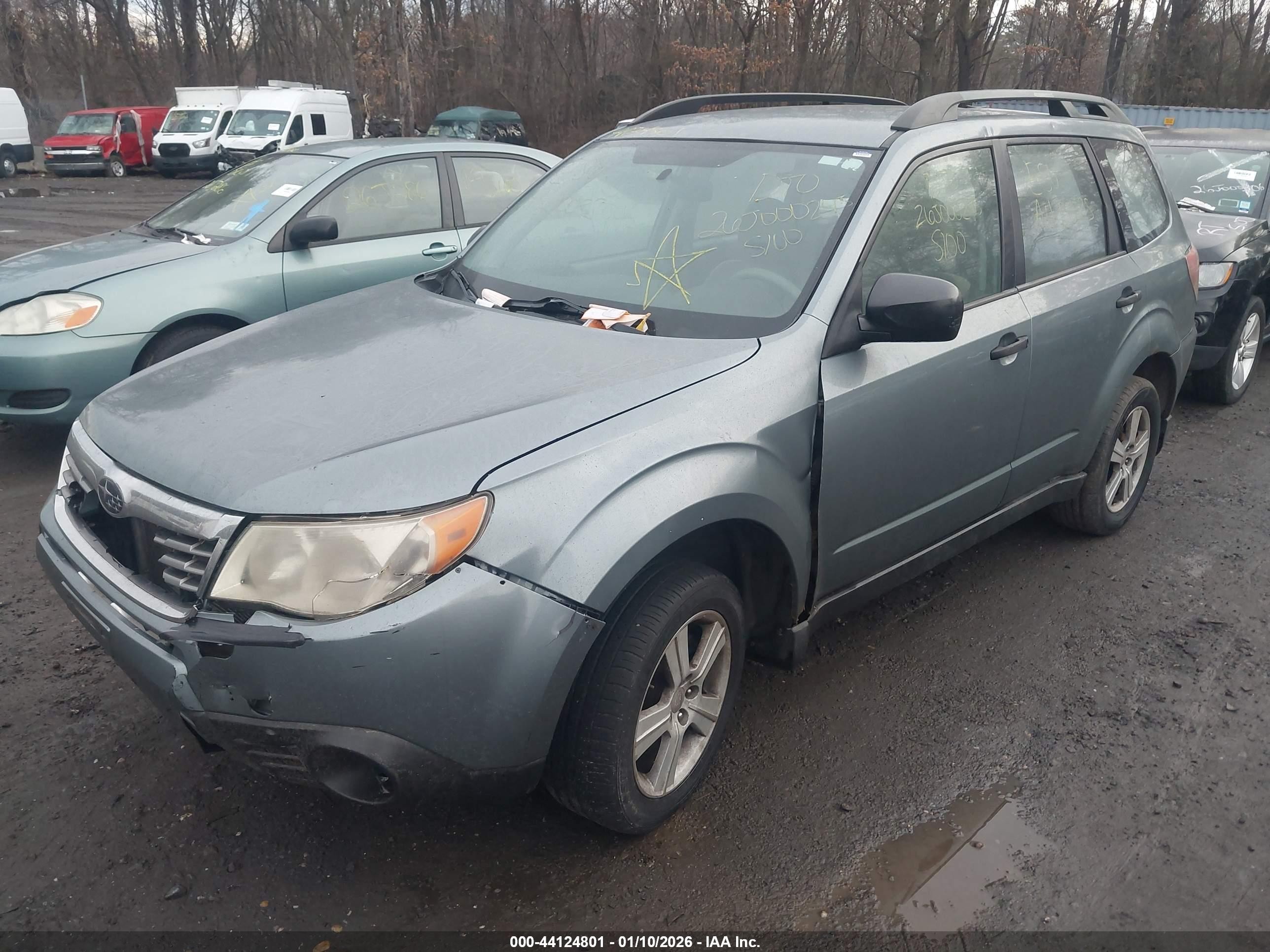 2010 Subaru Forester 2.5x Green vin: JF2SH6BC9AH909662