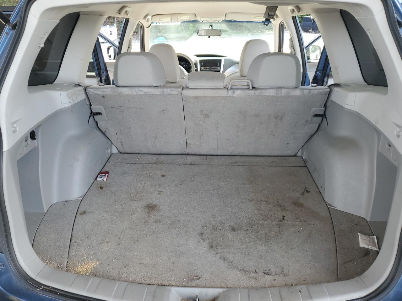 2010 Subaru Forester Xs Blue vin: JF2SH6BCXAH771839 Damage: Trunk/Cargo Mat, Stained, Permanent