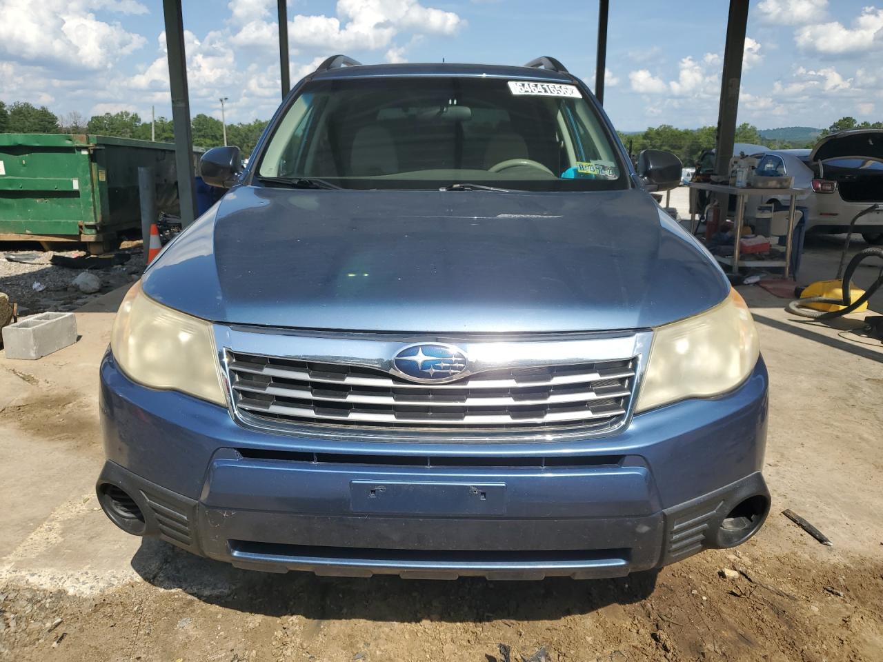 2010 Subaru Forester Xs Blue vin: JF2SH6BCXAH771839 Damage: Left Head Lamp, Faded, Repair Required