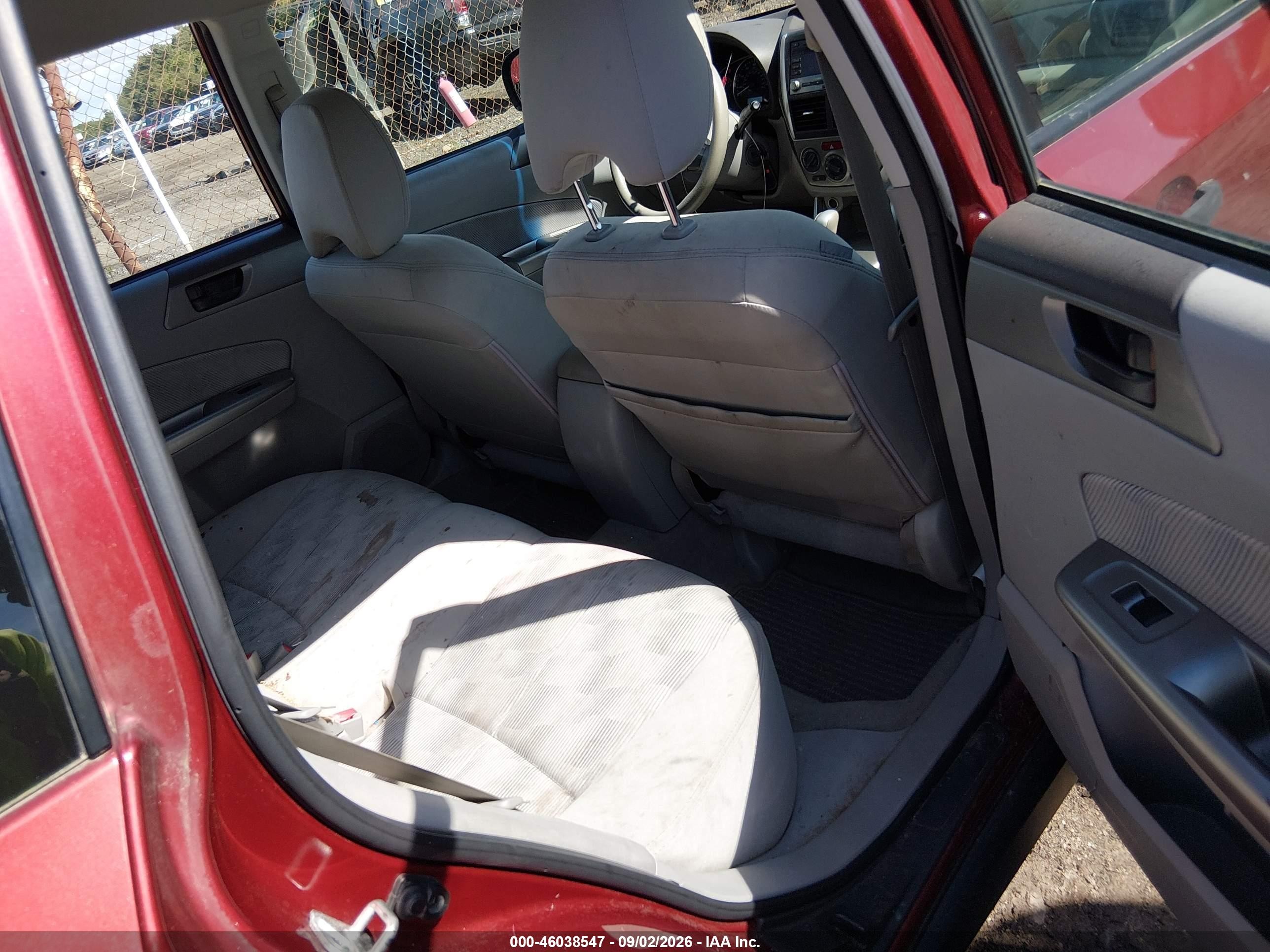 2010 Subaru Forester 2.5x Burgundy vin: JF2SH6BCXAH789077