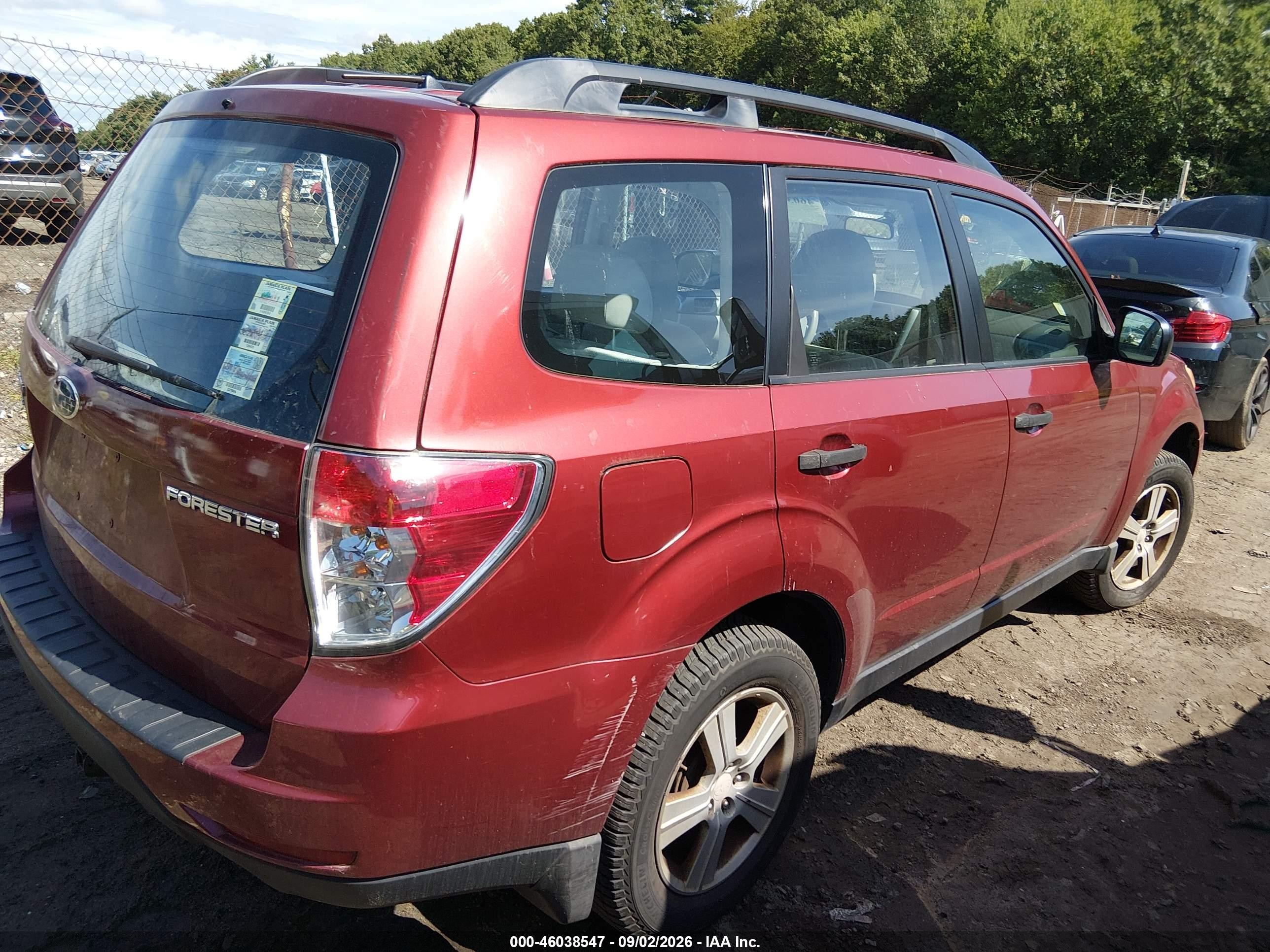 2010 Subaru Forester 2.5x Burgundy vin: JF2SH6BCXAH789077
