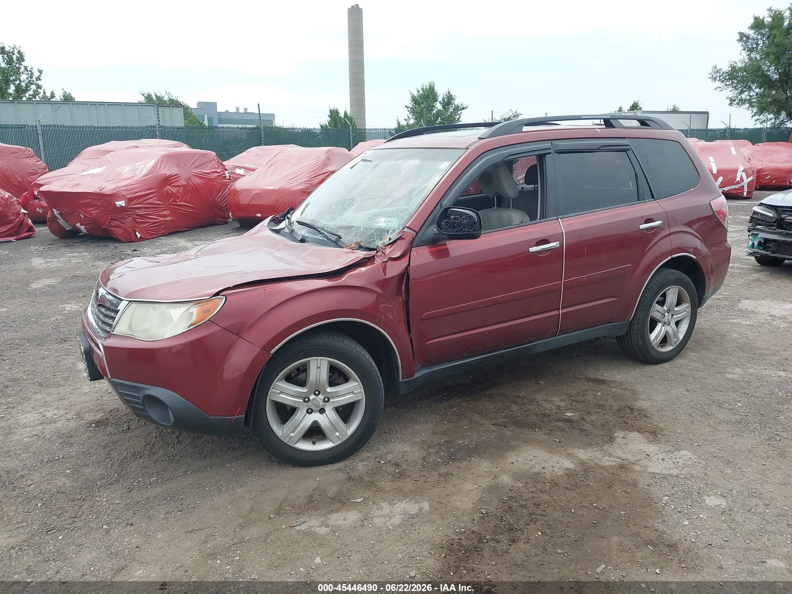 2010 Subaru Forester 2.5x Premium Burgundy vin: JF2SH6CC0AH710076