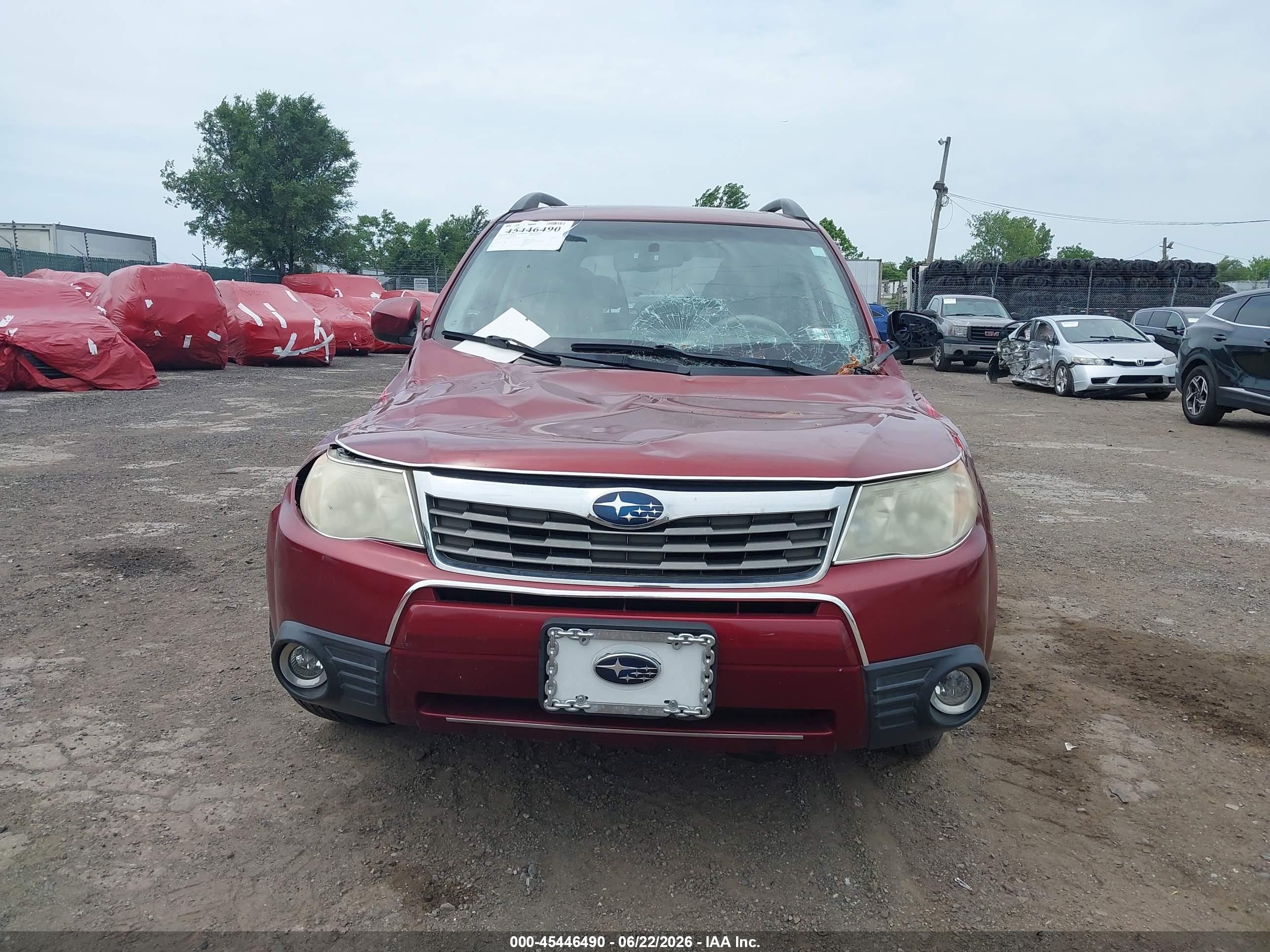 2010 Subaru Forester 2.5x Premium Burgundy vin: JF2SH6CC0AH710076