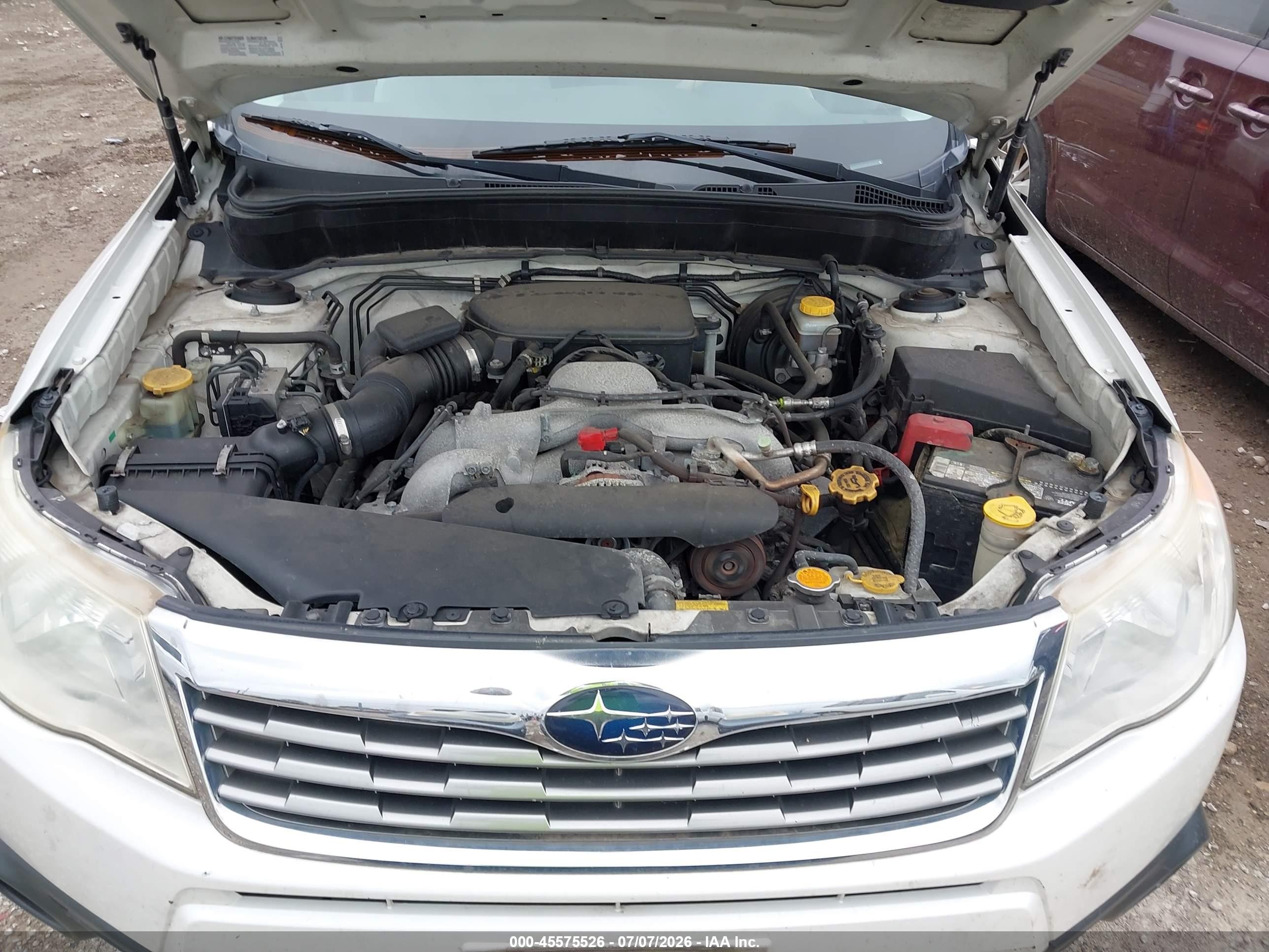 2010 Subaru Forester 2.5x Premium Белый vin: JF2SH6CC0AH714449