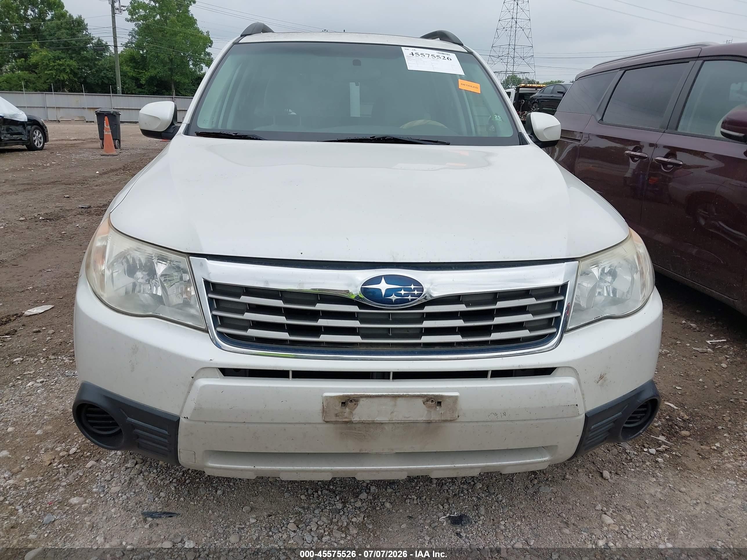 2010 Subaru Forester 2.5x Premium Белый vin: JF2SH6CC0AH714449