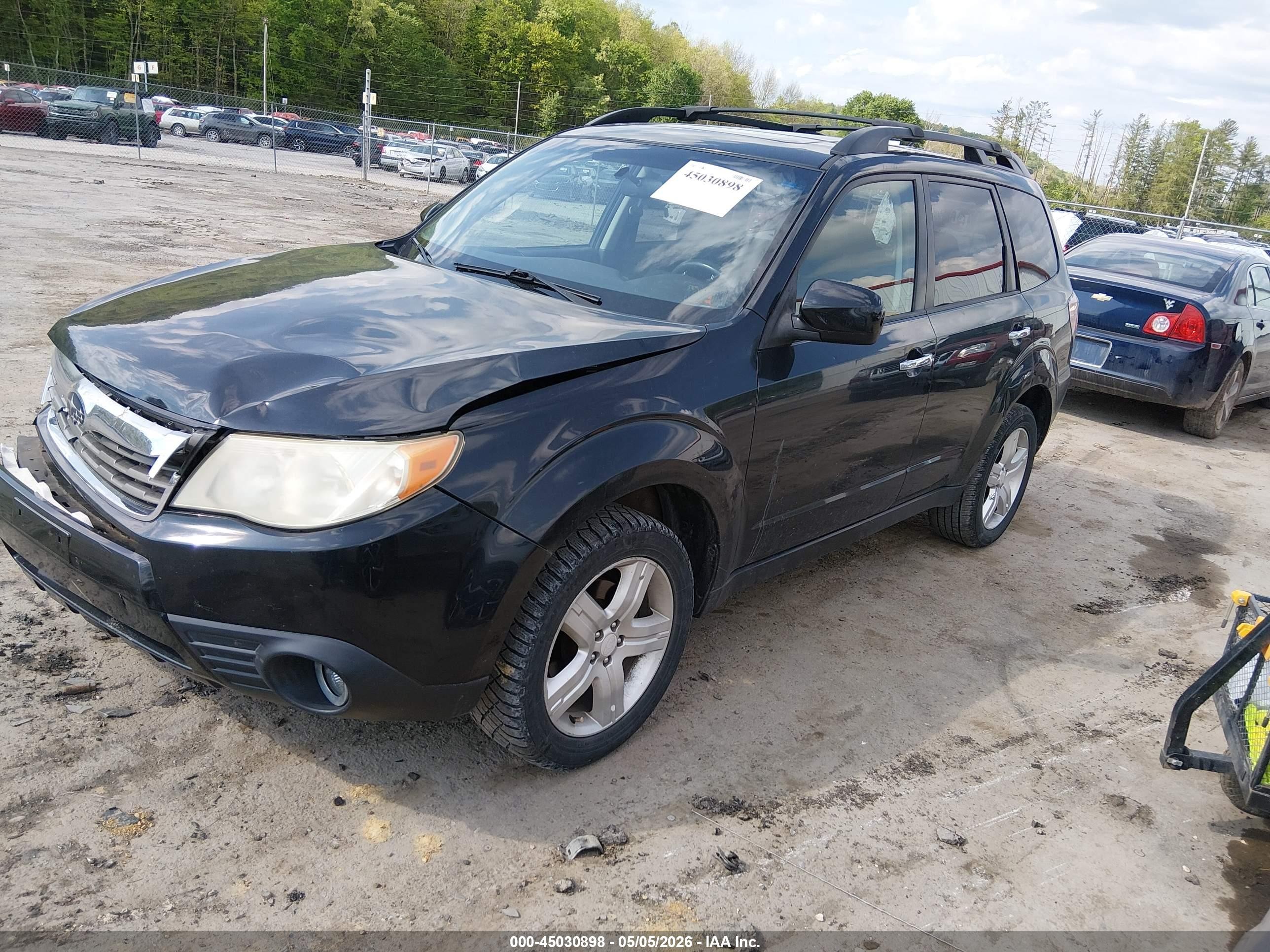2010 Subaru Forester 2.5x Premium Black vin: JF2SH6CC0AH716136