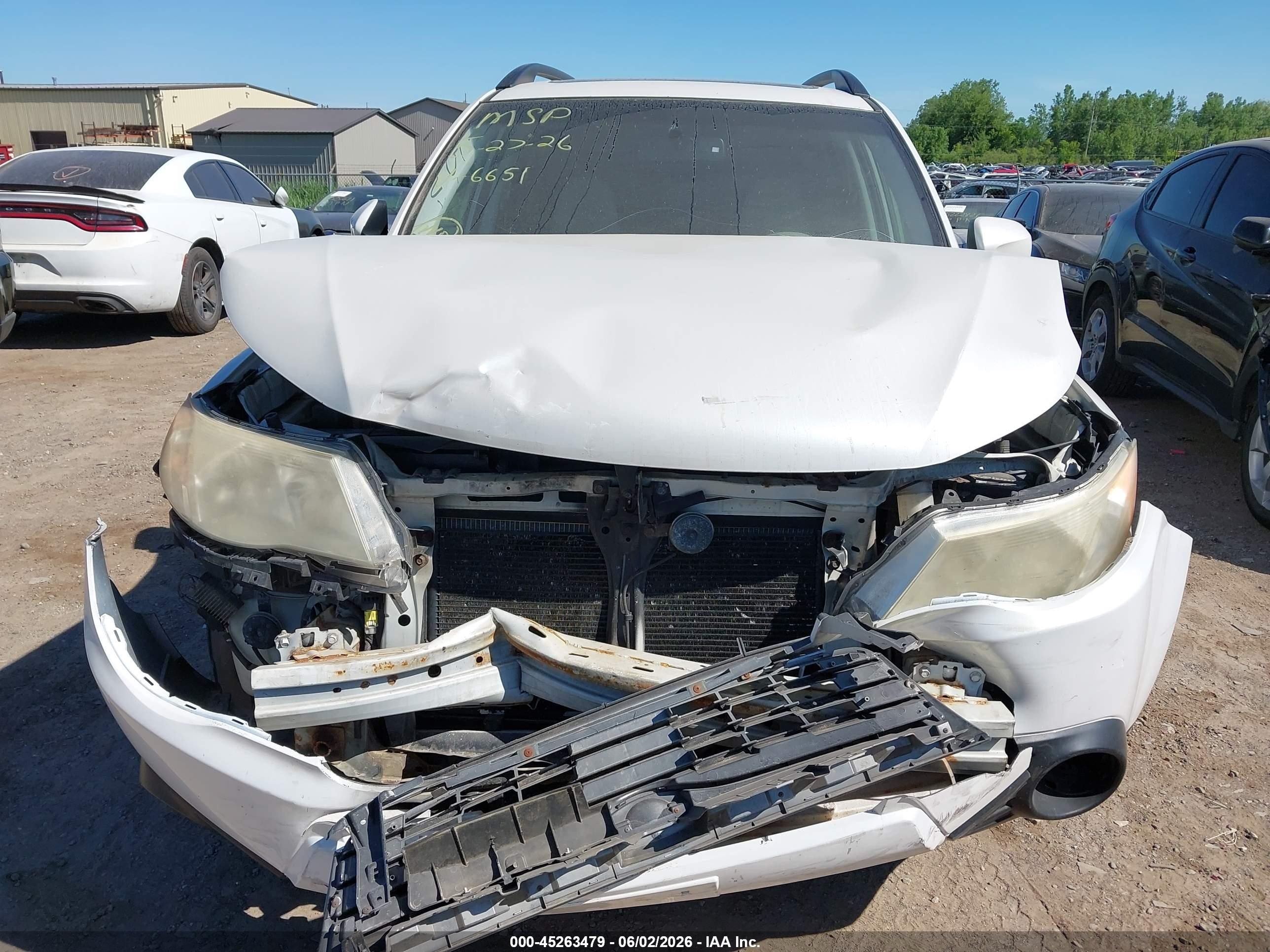 2010 Subaru Forester 2.5x Premium White vin: JF2SH6CC0AH726651