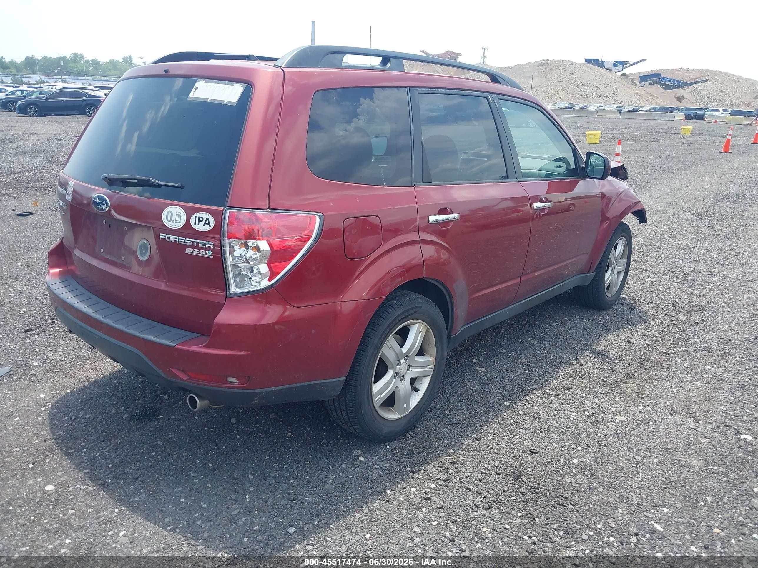 2010 Subaru Forester 2.5x Premium Red vin: JF2SH6CC0AH751565
