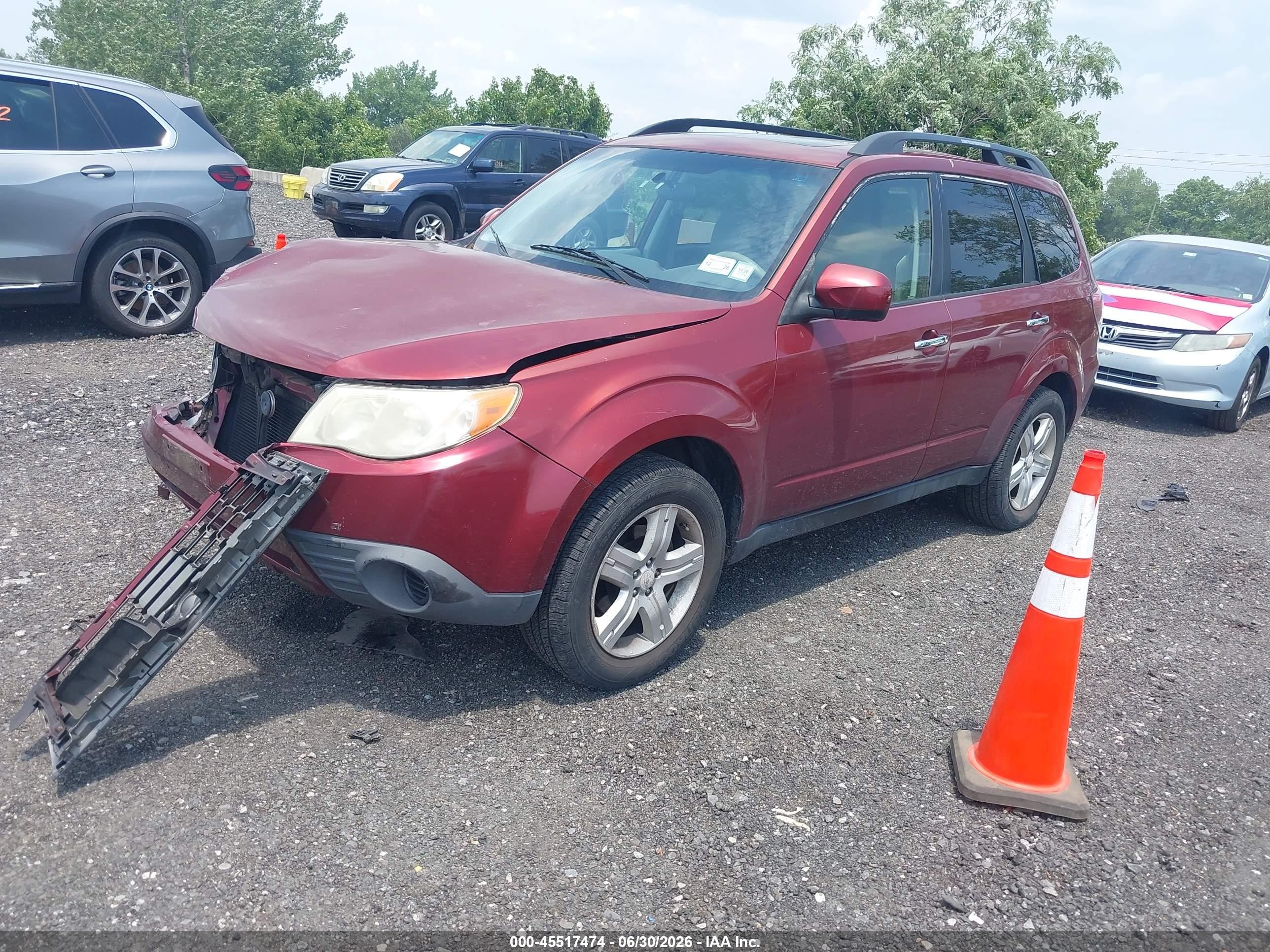 2010 Subaru Forester 2.5x Premium Red vin: JF2SH6CC0AH751565