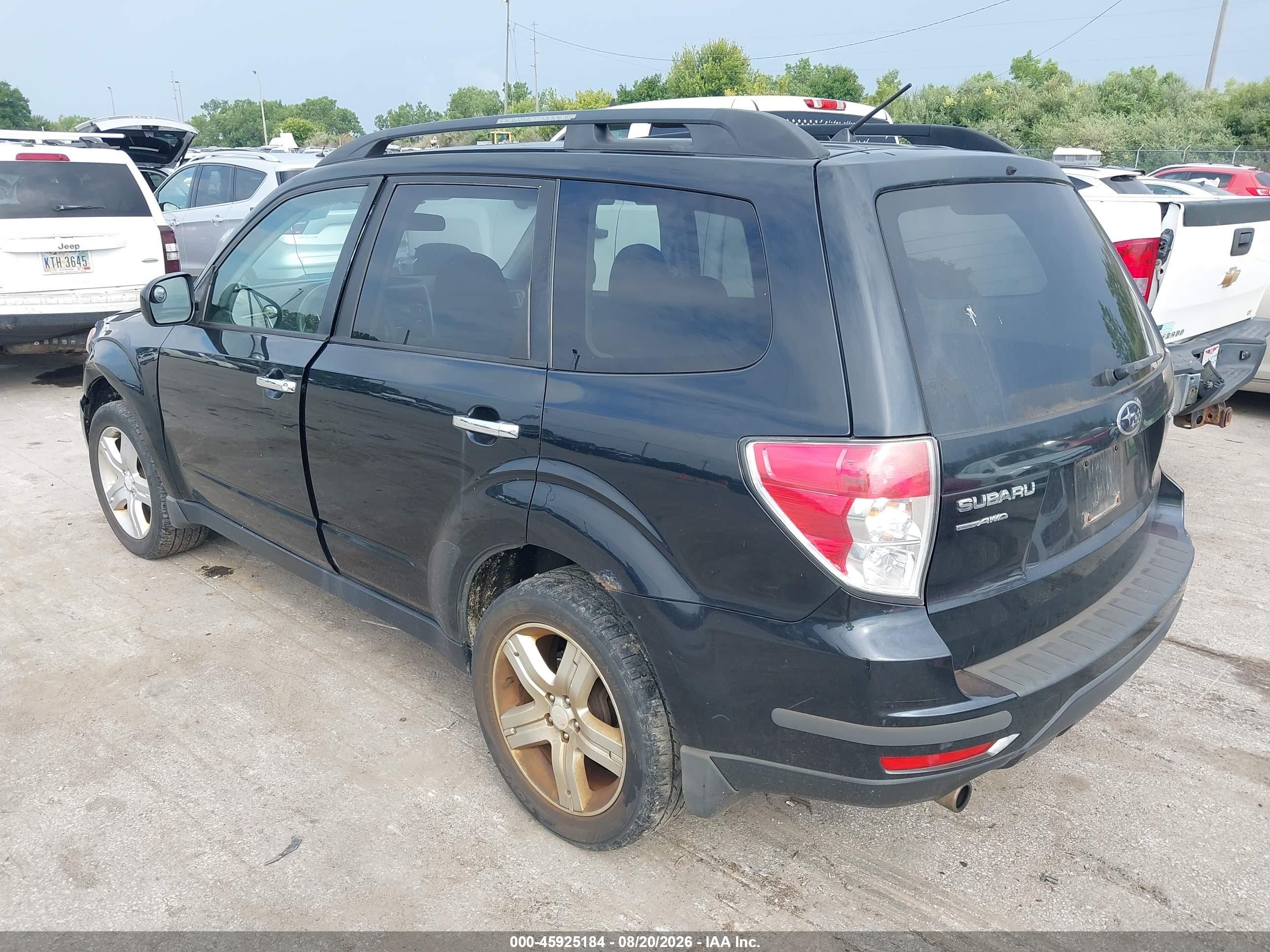 2010 Subaru Forester 2.5x Premium Black vin: JF2SH6CC0AH754563
