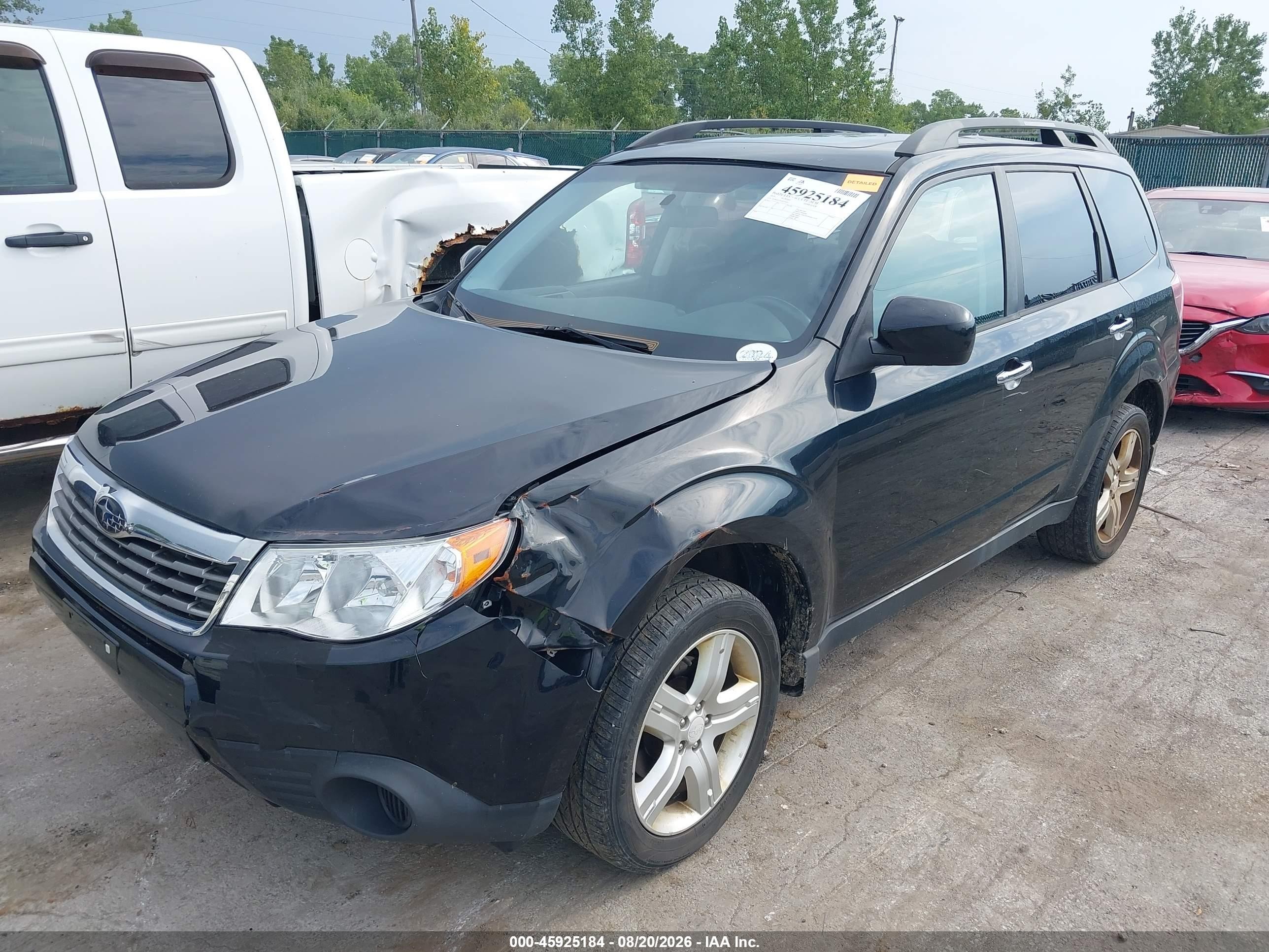 2010 Subaru Forester 2.5x Premium Black vin: JF2SH6CC0AH754563