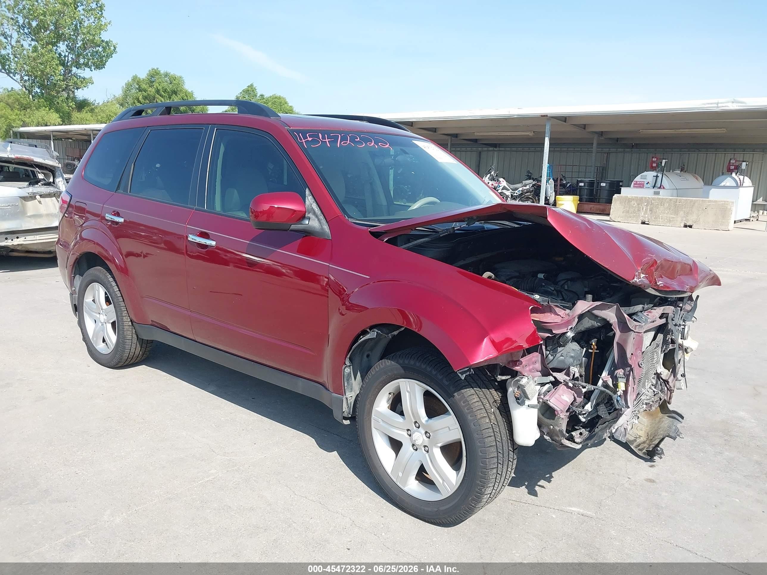2010 Subaru Forester 2.5x Premium Burgundy vin: JF2SH6CC0AH918099