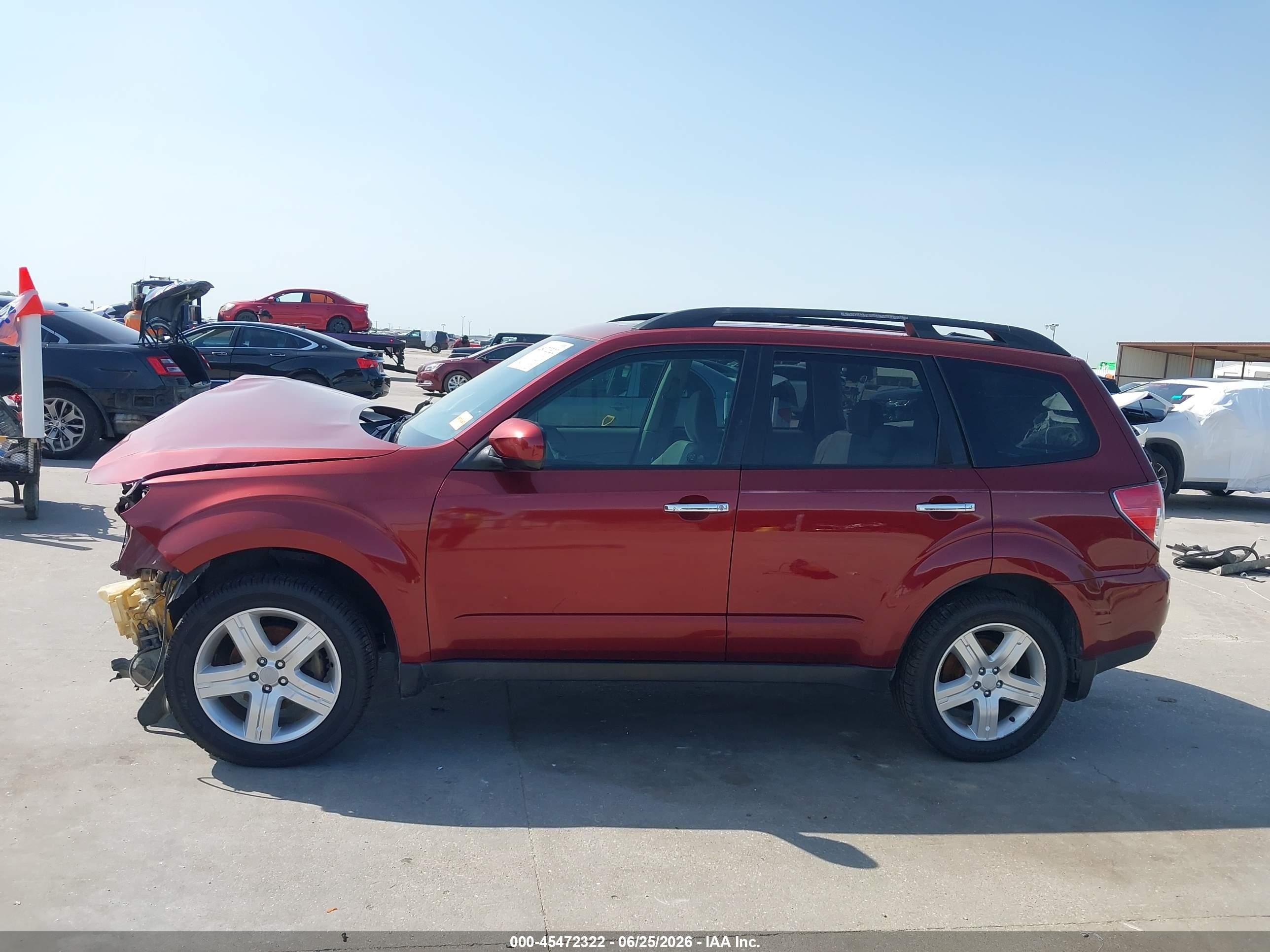 2010 Subaru Forester 2.5x Premium Бордовый vin: JF2SH6CC0AH918099