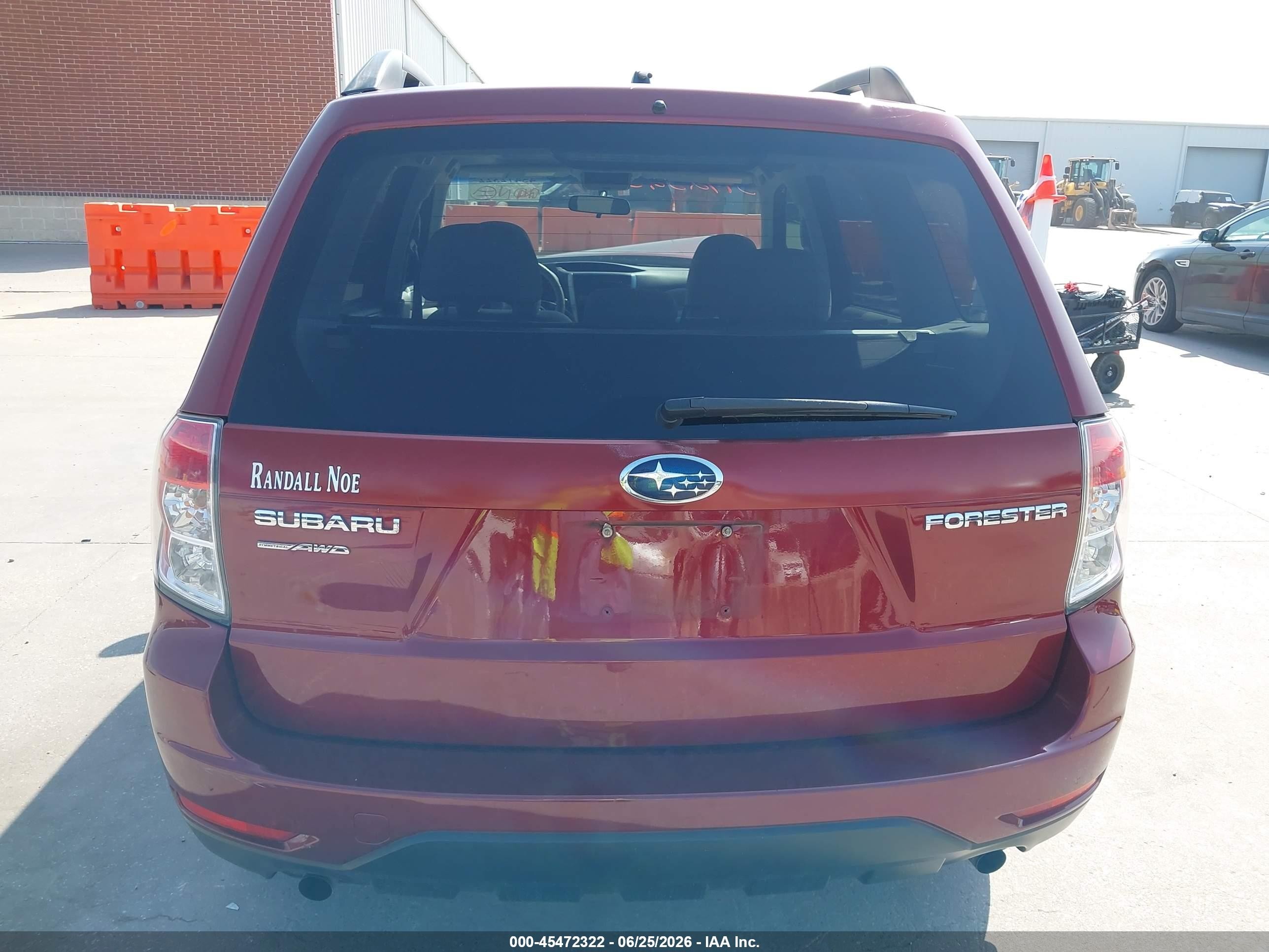 2010 Subaru Forester 2.5x Premium Бордовый vin: JF2SH6CC0AH918099
