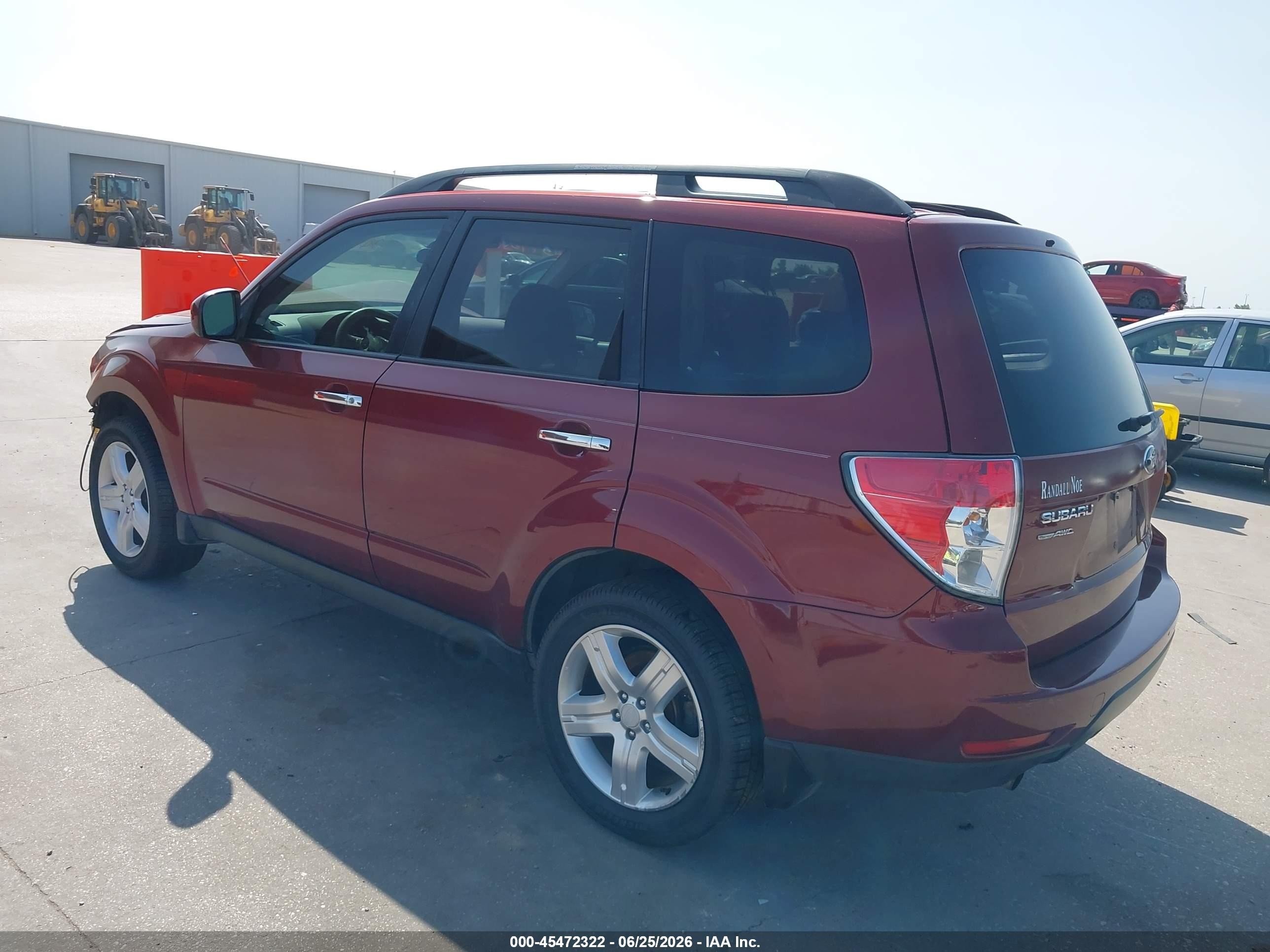 2010 Subaru Forester 2.5x Premium Бордовый vin: JF2SH6CC0AH918099