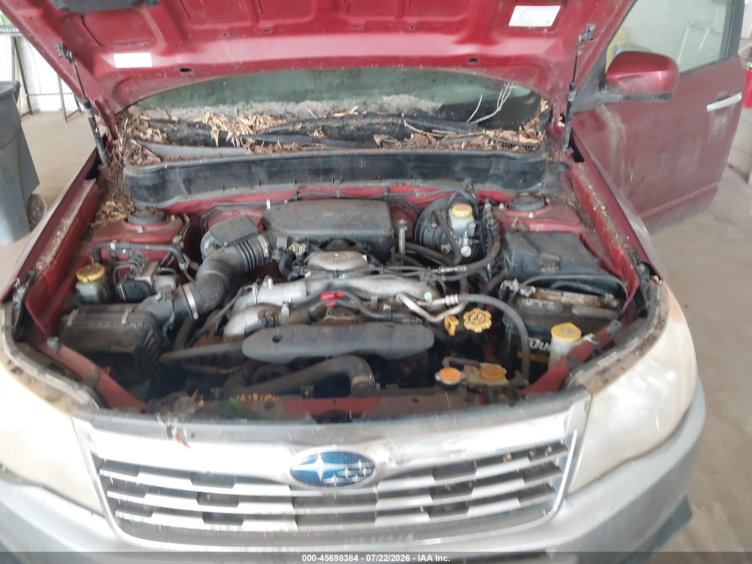 2010 Subaru Forester 2.5x Premium Red vin: JF2SH6CC1AH719725