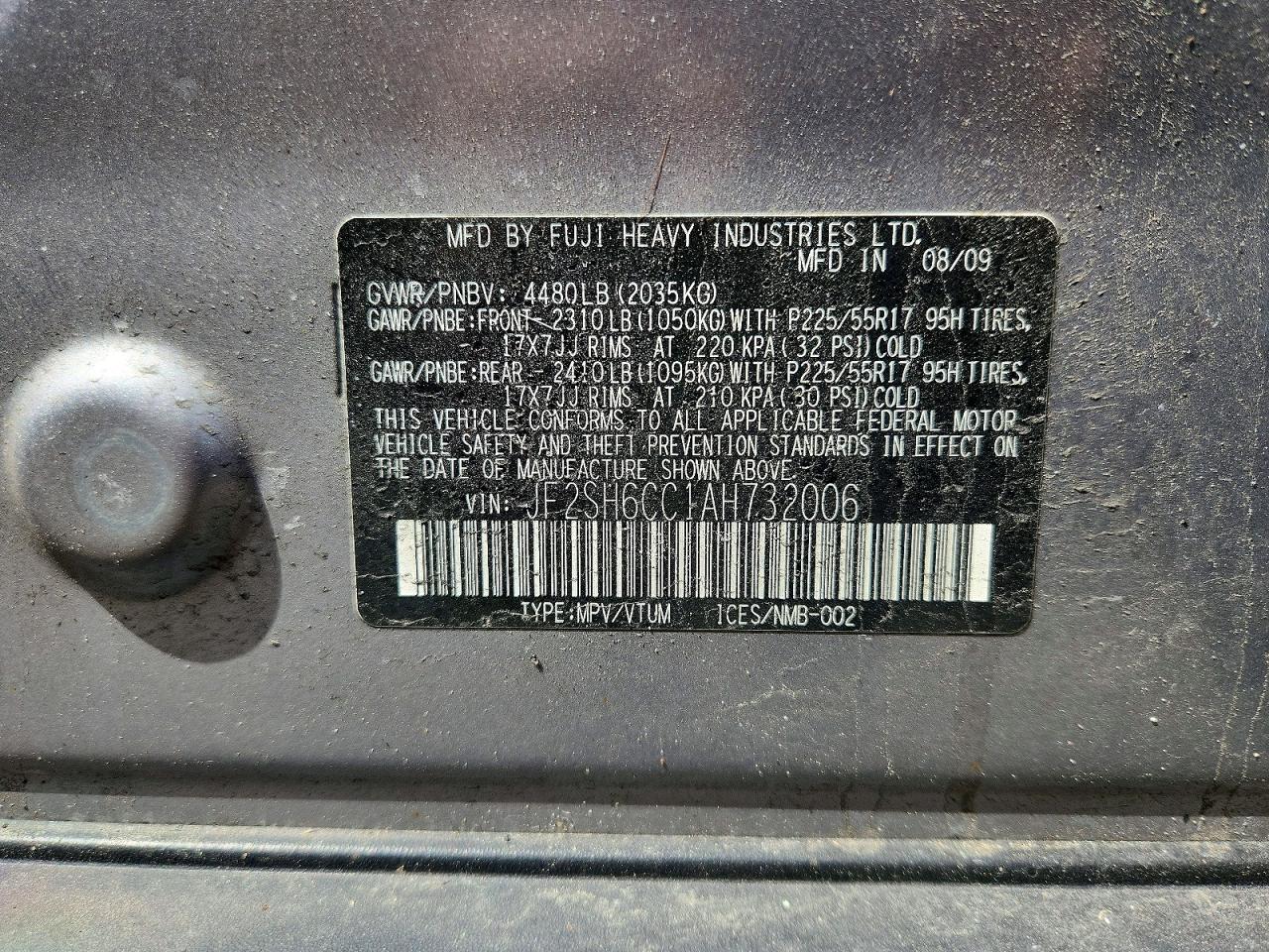 2010 Subaru Forester 2.5x Premium Silver vin: JF2SH6CC1AH732006