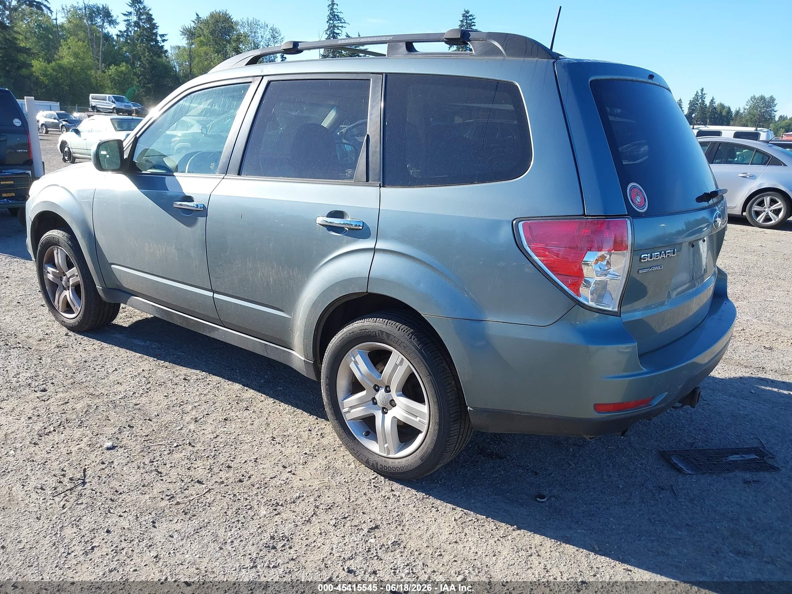 2010 Subaru Forester 2.5x Premium Teal vin: JF2SH6CC1AH753602