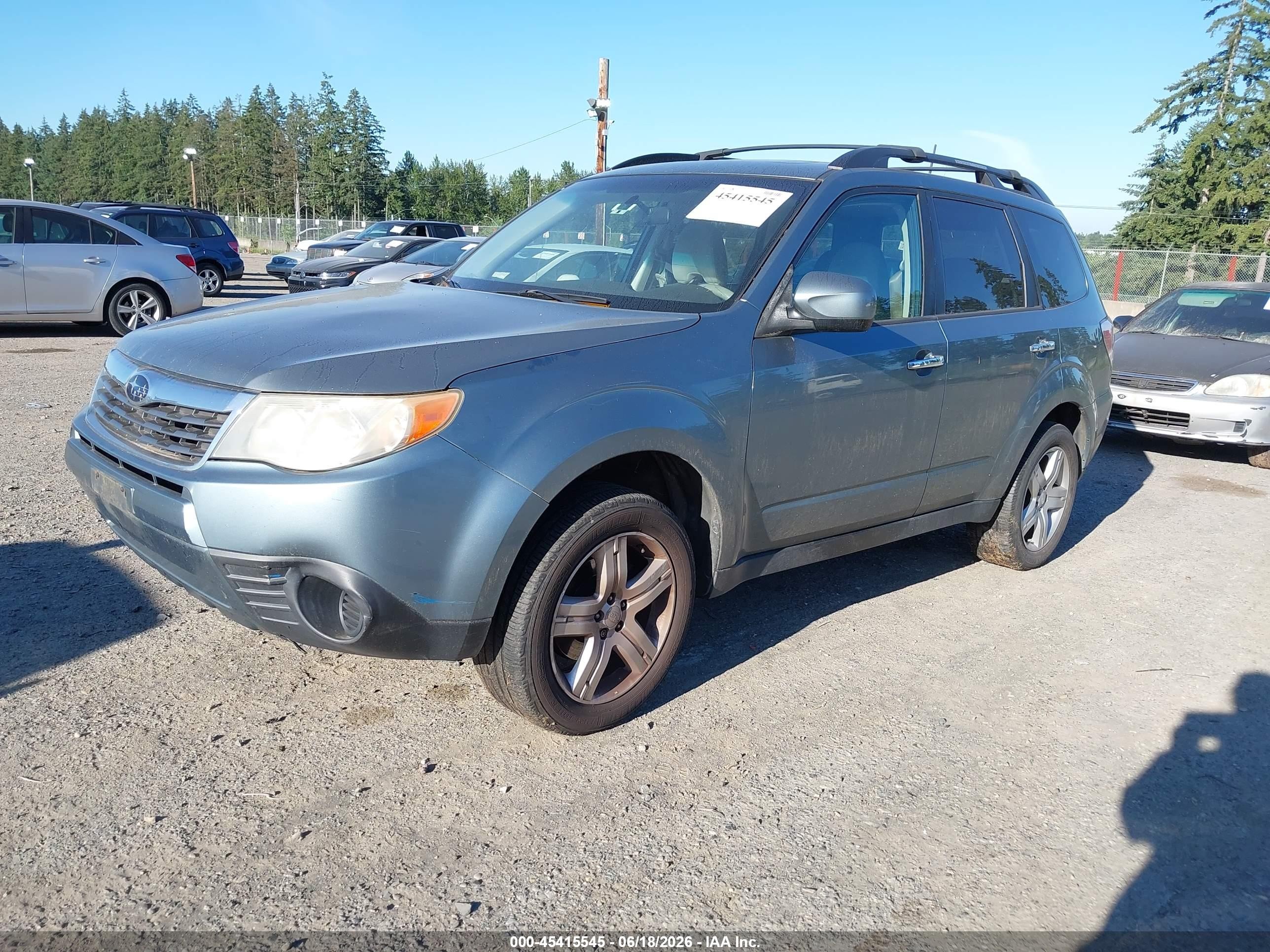 2010 Subaru Forester 2.5x Premium Teal vin: JF2SH6CC1AH753602