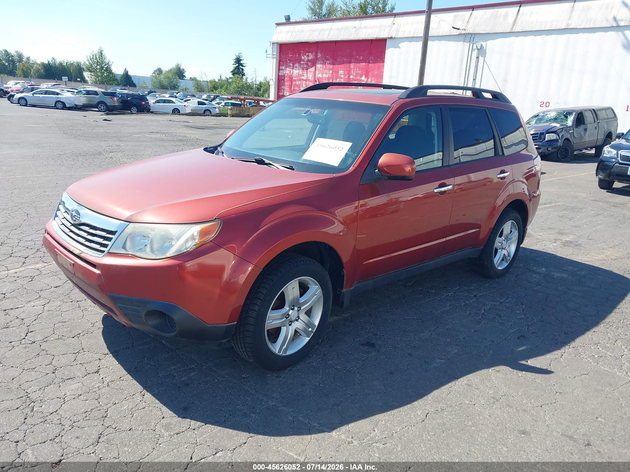 2010 Subaru Forester 2.5x Premium Orange vin: JF2SH6CC1AH913168