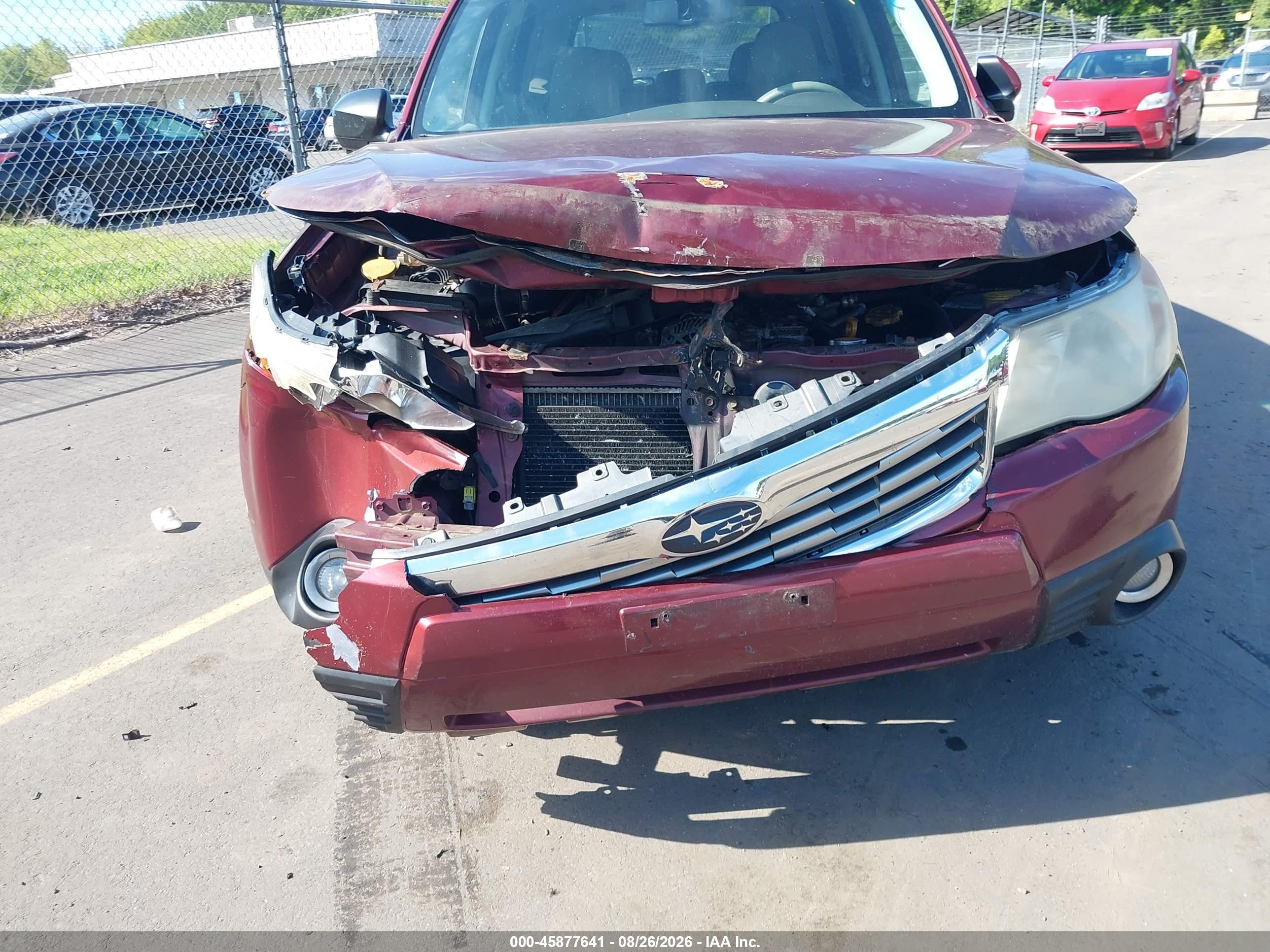2010 Subaru Forester 2.5x Premium Red vin: JF2SH6CC2AH706224