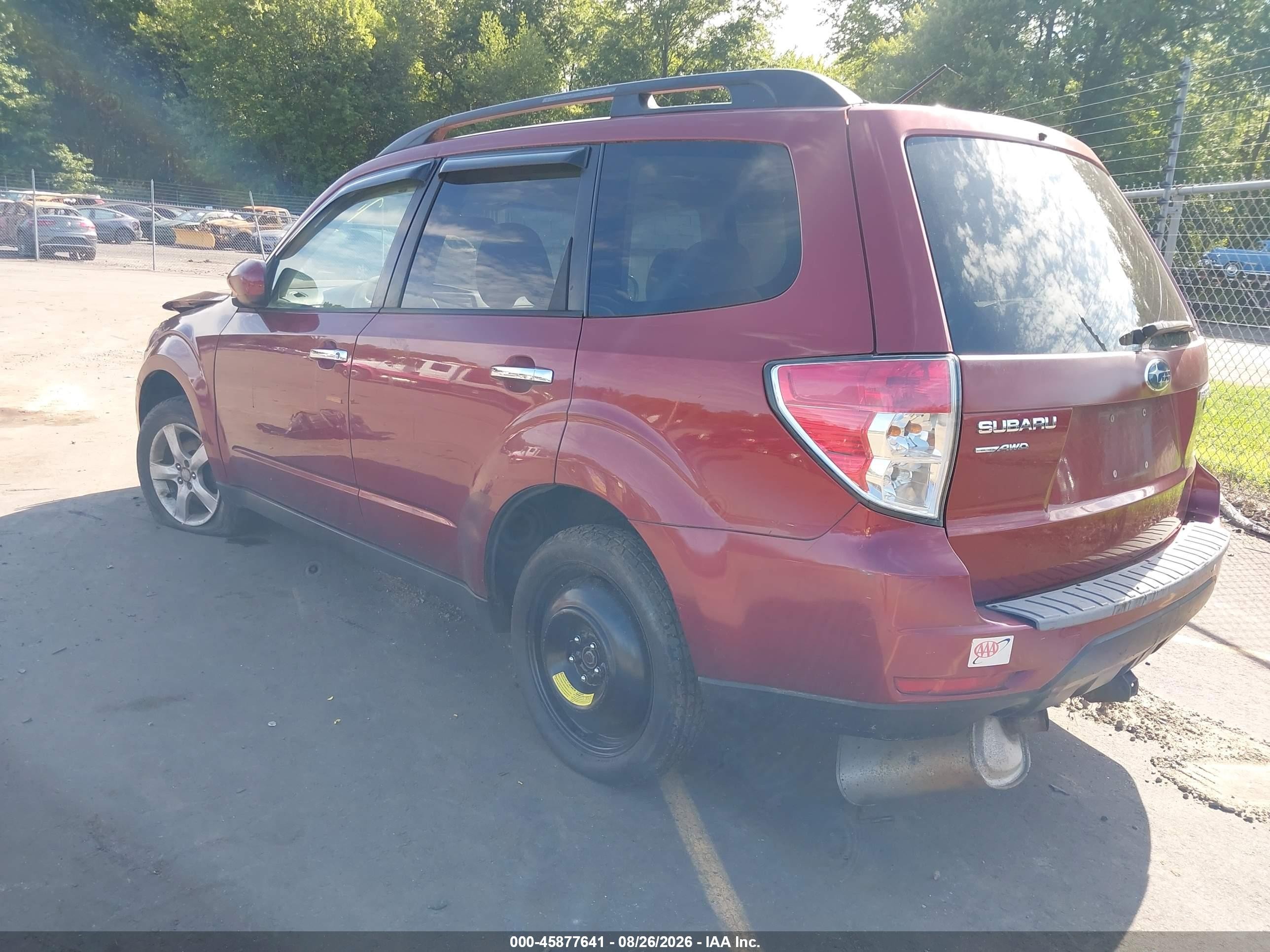 2010 Subaru Forester 2.5x Premium Red vin: JF2SH6CC2AH706224