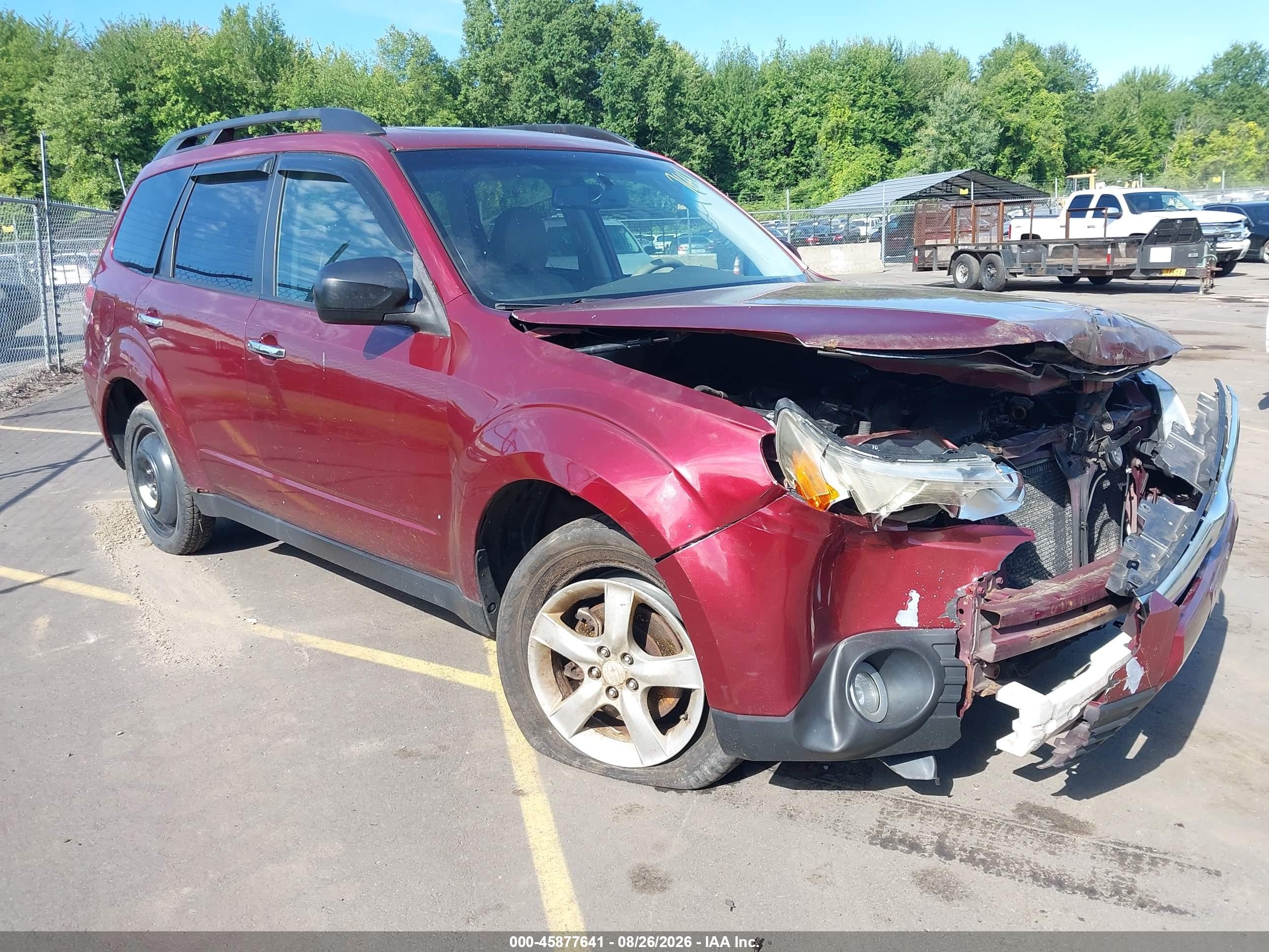 2010 Subaru Forester 2.5x Premium Red vin: JF2SH6CC2AH706224