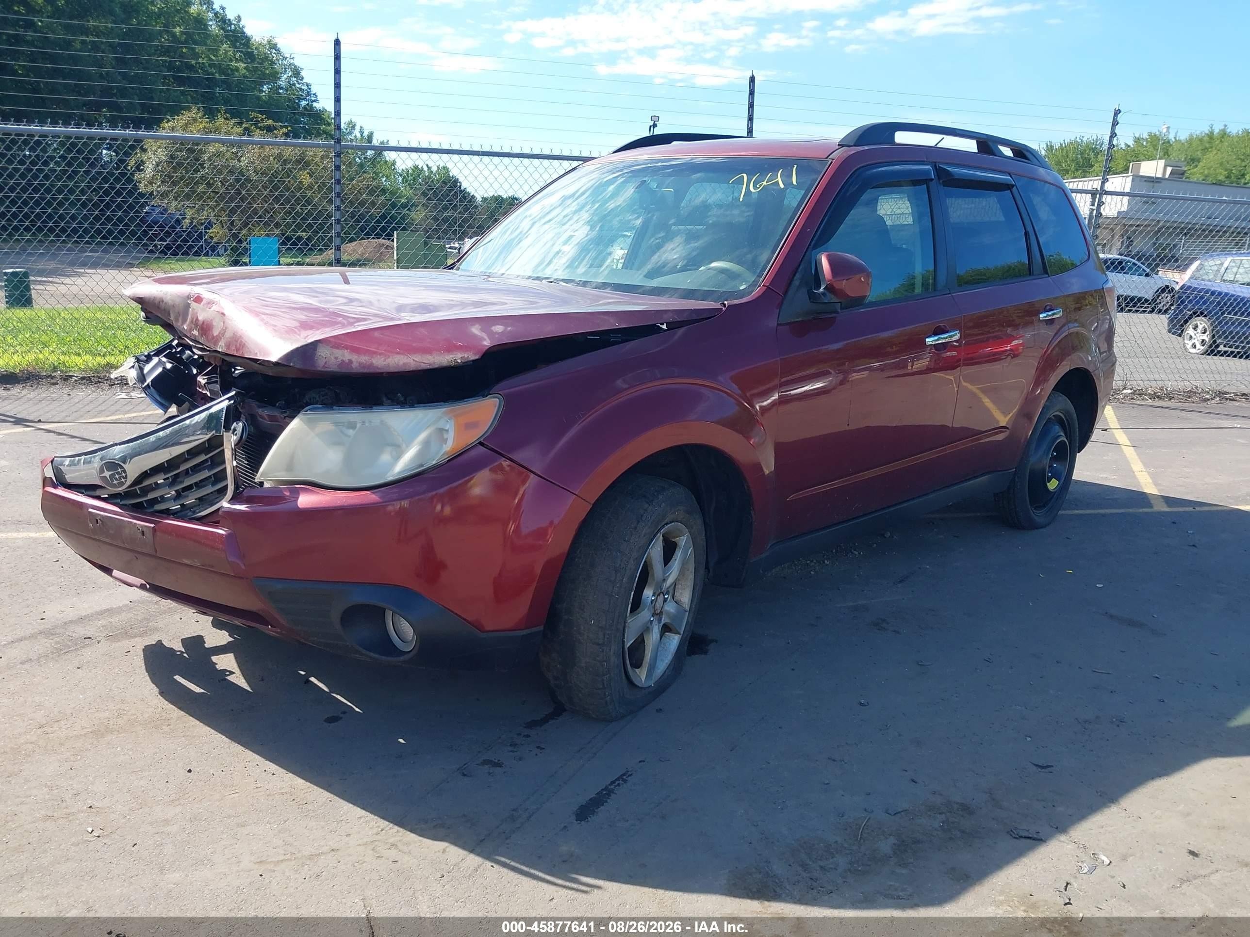 2010 Subaru Forester 2.5x Premium Red vin: JF2SH6CC2AH706224